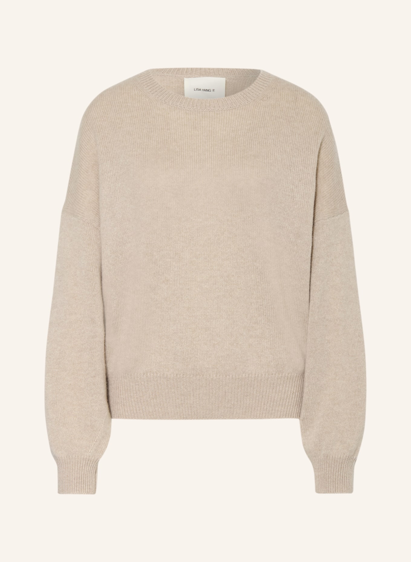 LISA YANG cashmere sweater: BEIGE