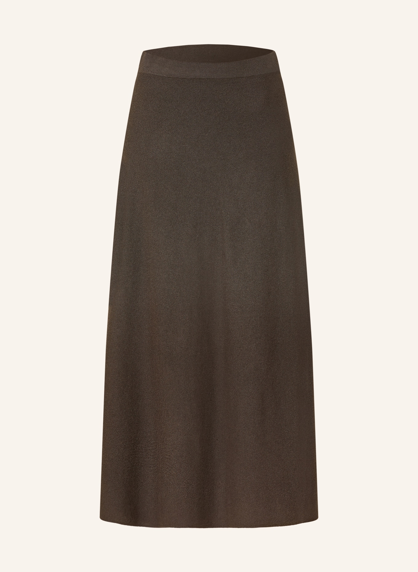 LISA YANG Knit skirt TORIE in cashmere: KHAKI