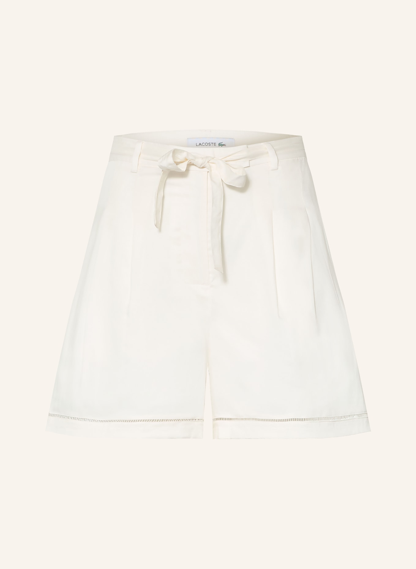 LACOSTE Shorts: CREME