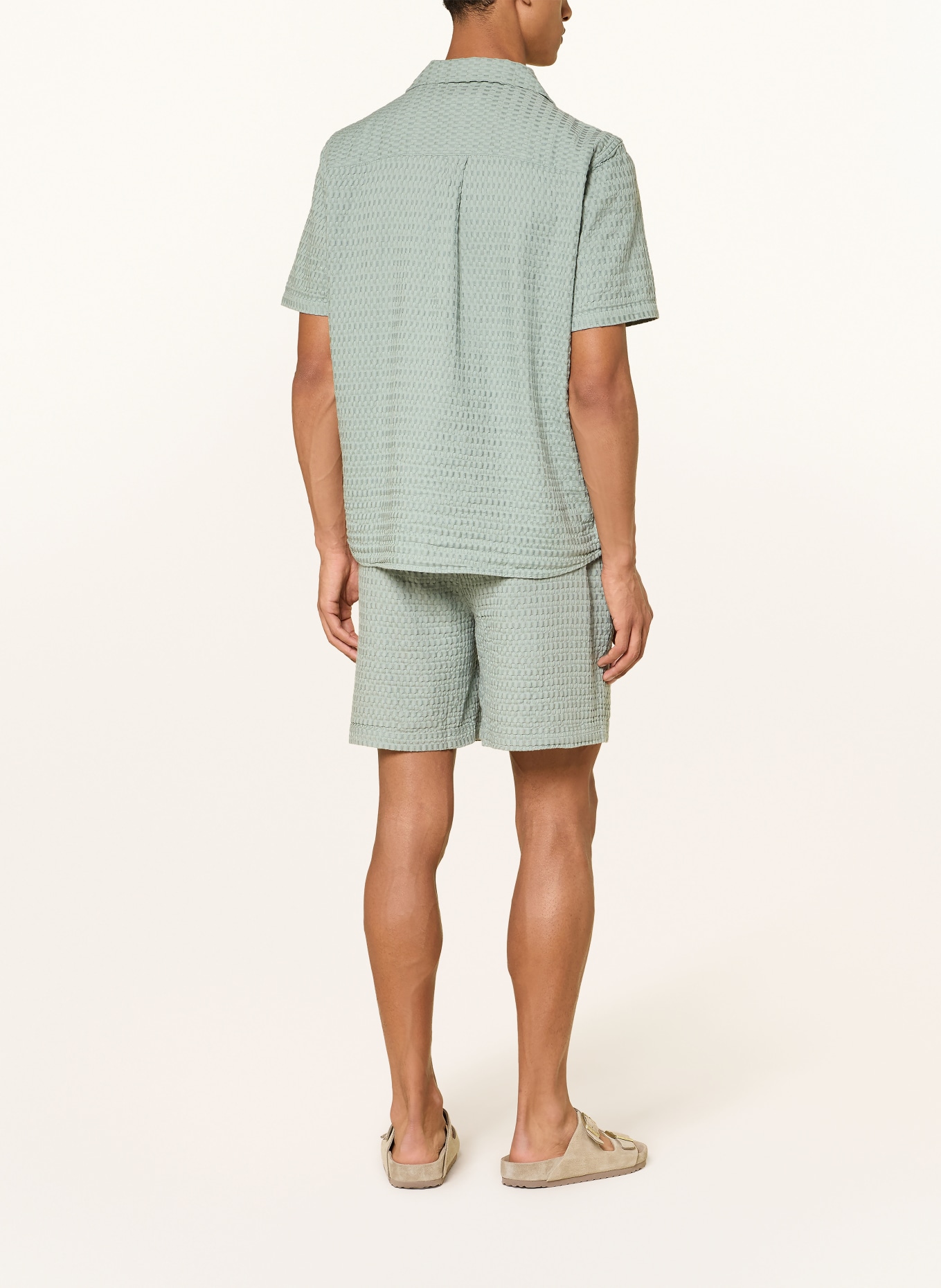 NOWADAYS Resorthemd Comfort Fit: HELLGRÜN
