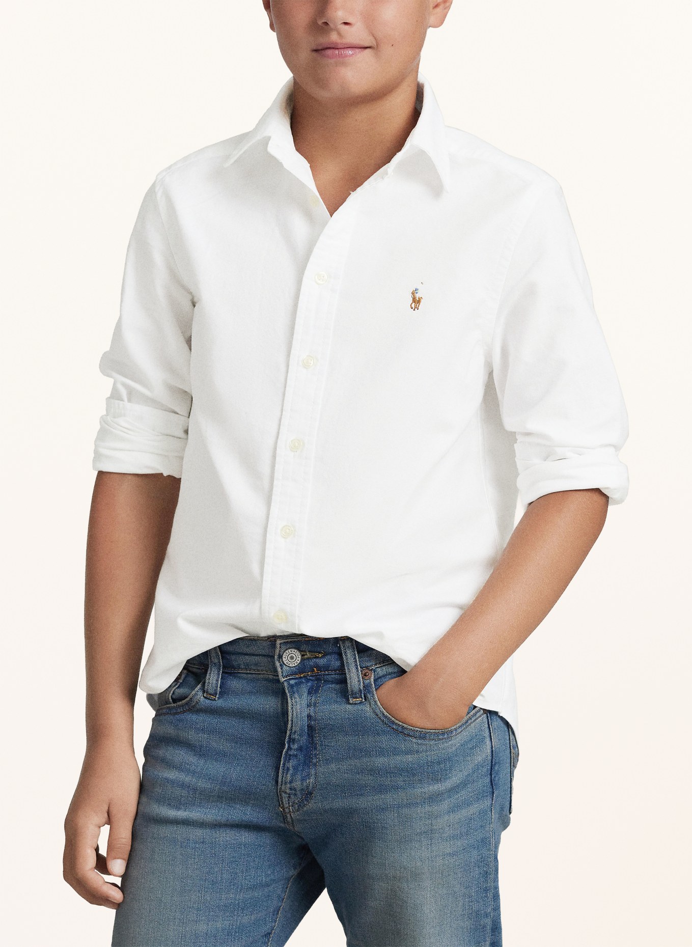 POLO RALPH LAUREN overhemd: WIT