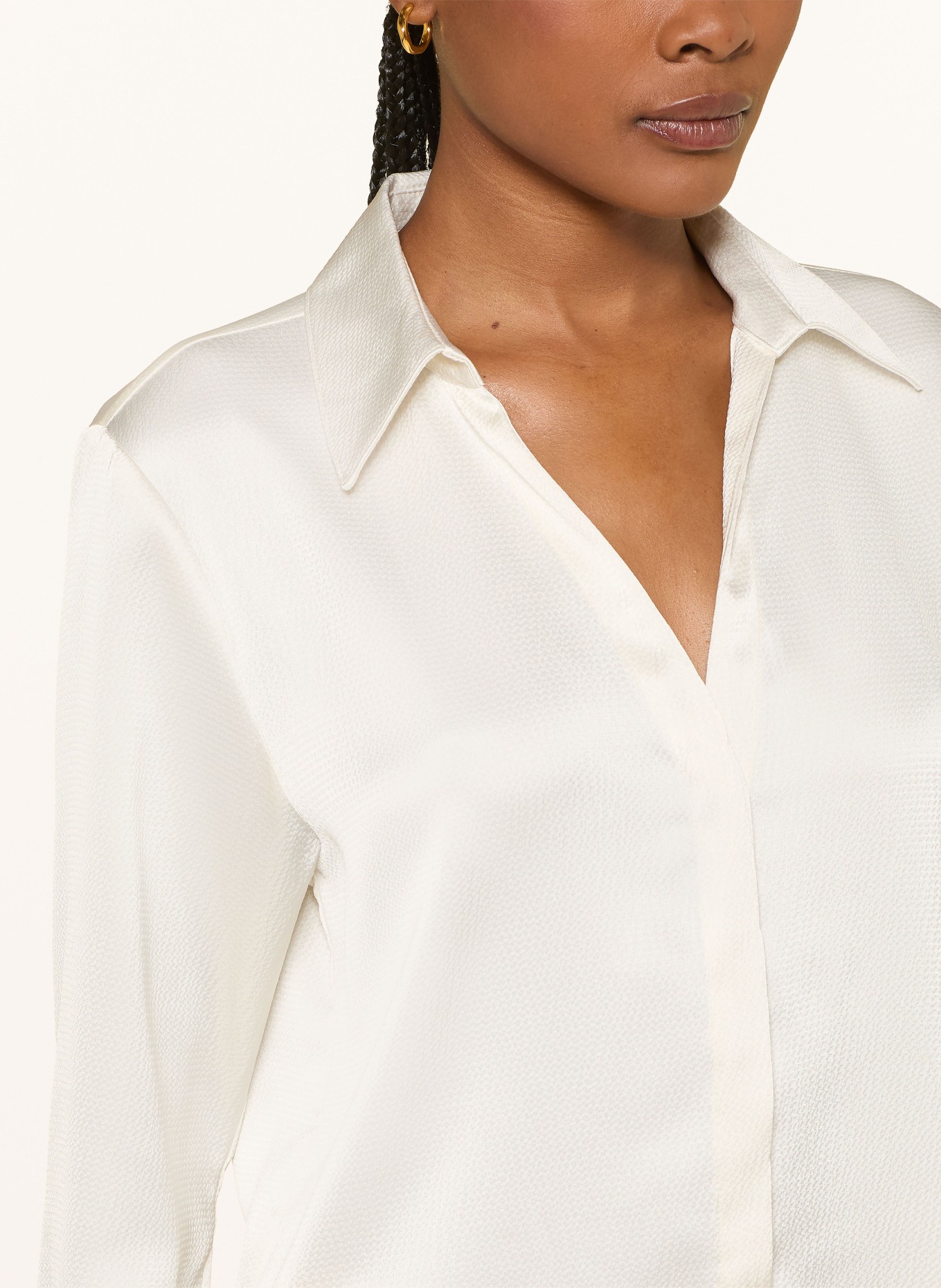 Calvin Klein Satinbluse: WEISS