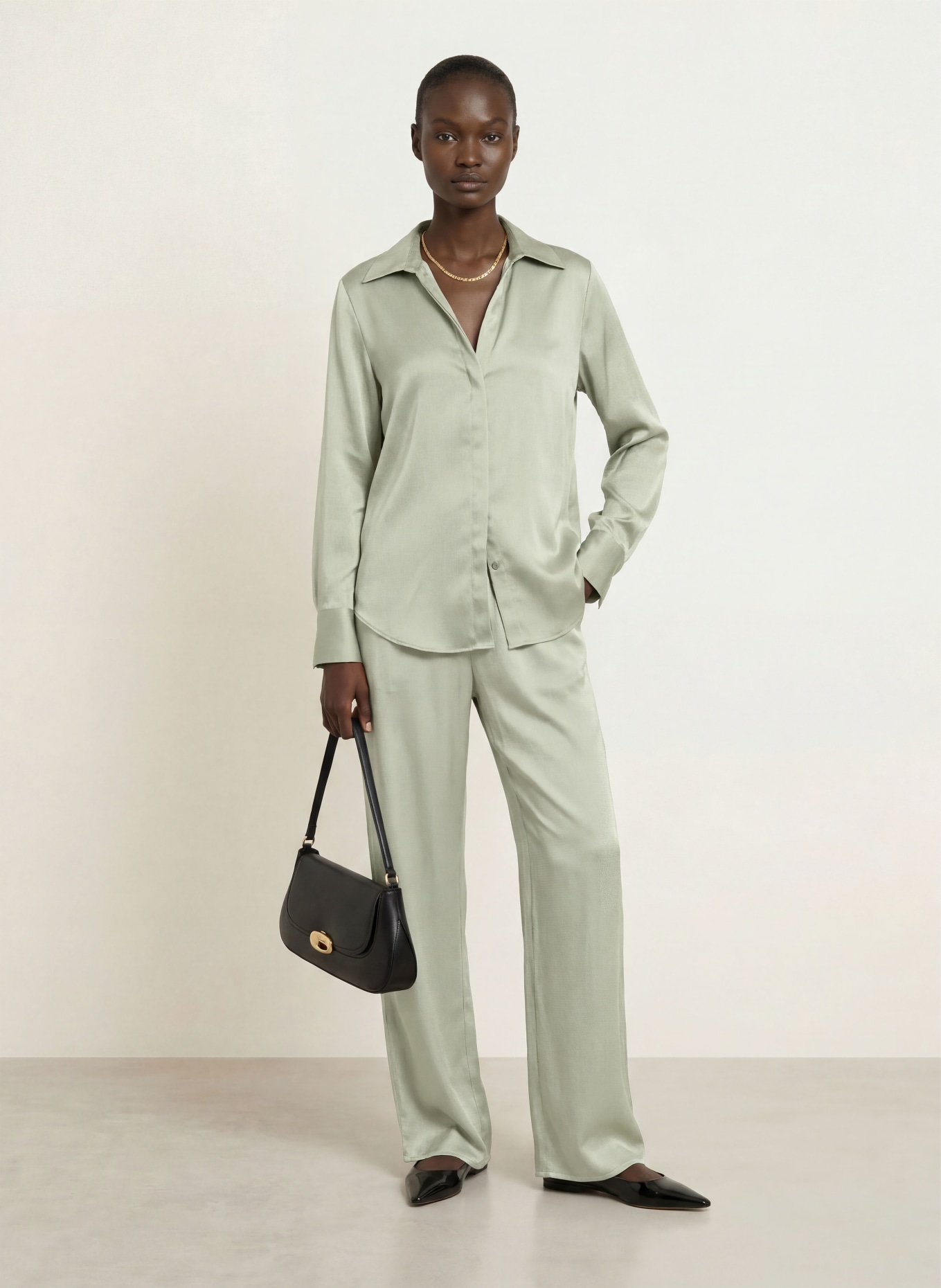 Calvin Klein Satin blouse: MINT