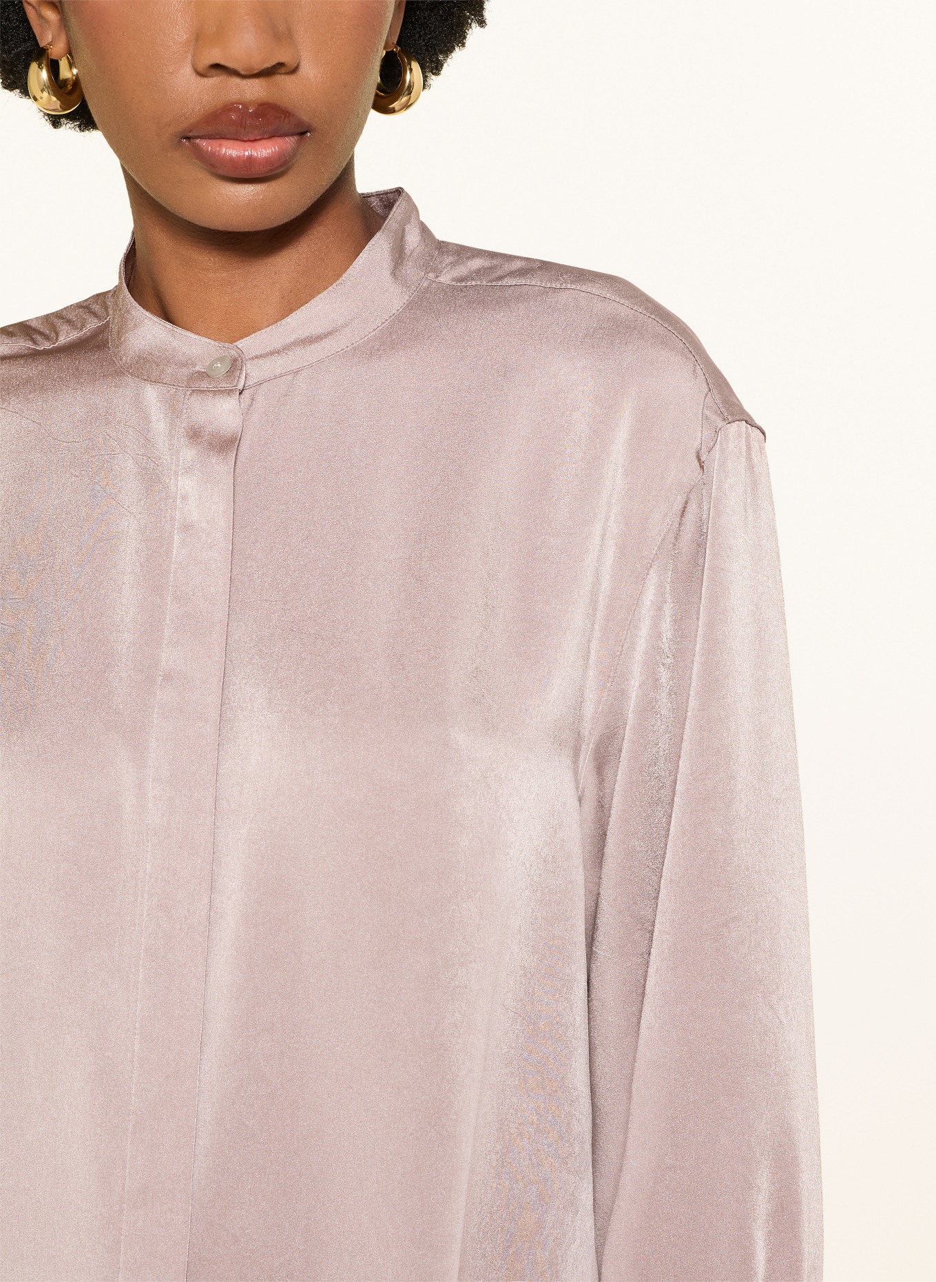 Calvin Klein Satinbluse: TAUPE