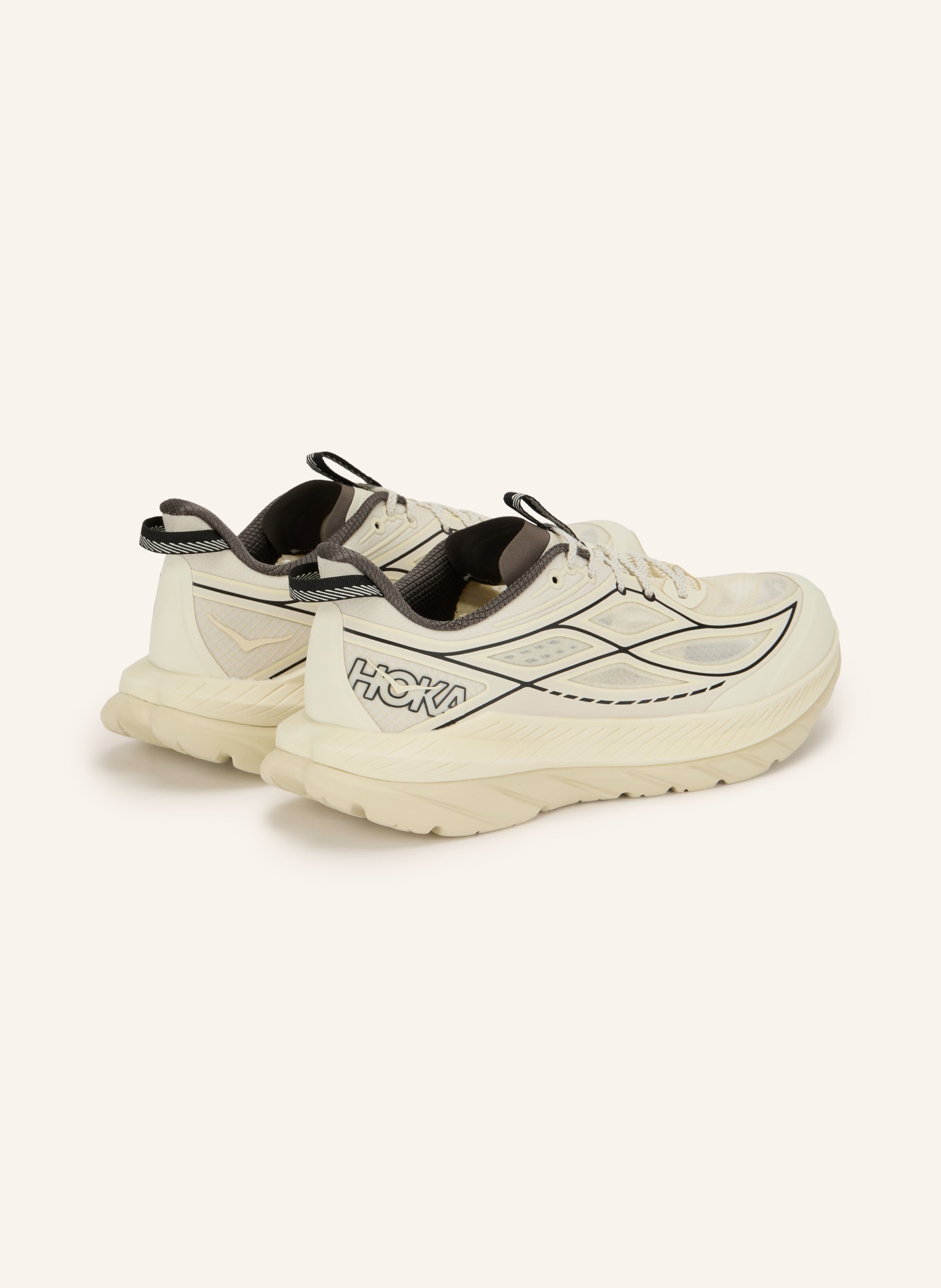 HOKA Tenisky MACH REMASTERED: KRÉMOVÁ / TMAVĚ ŠEDÁ