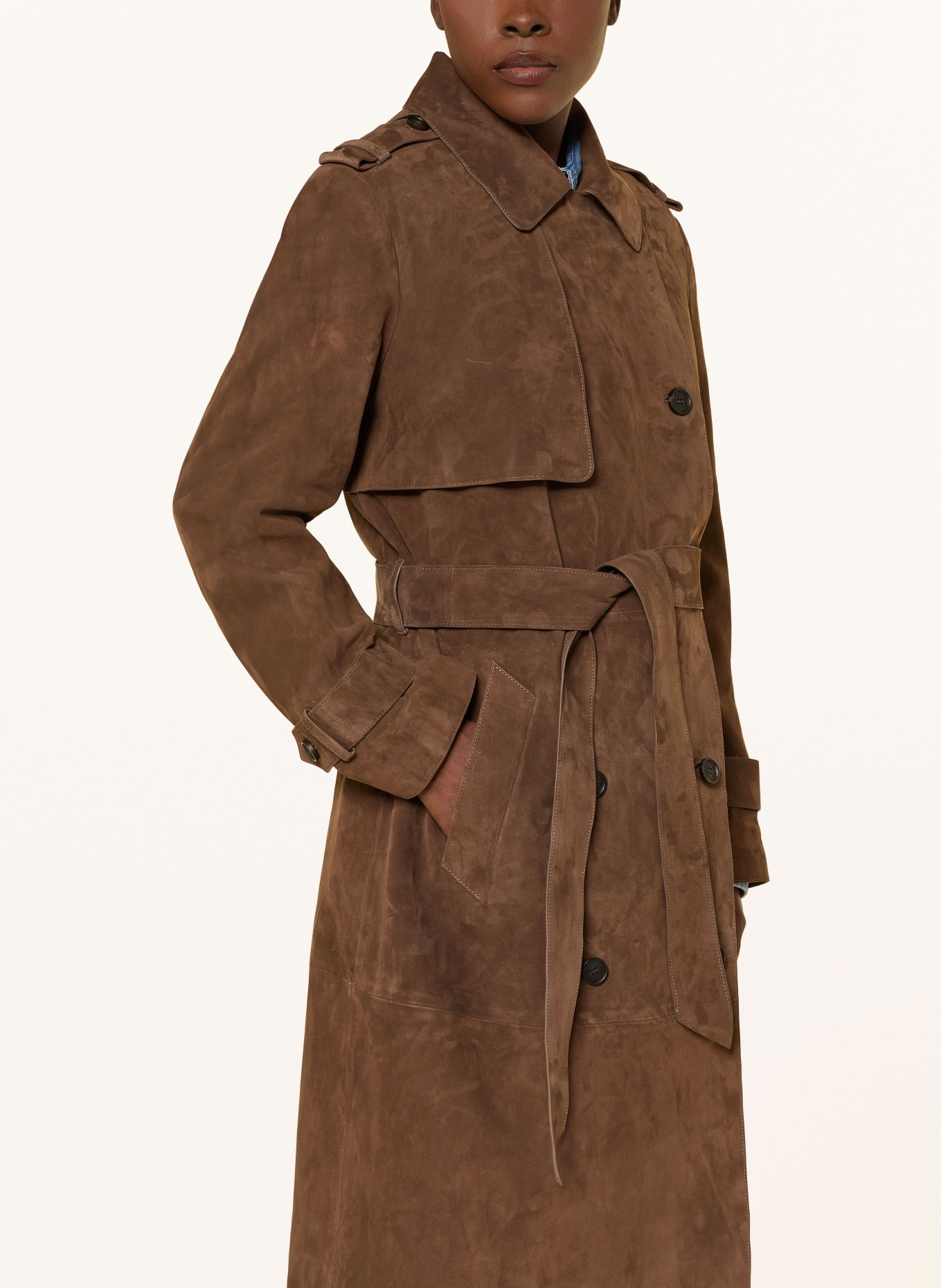 Mackage Ledermantel GAEL-SU: DUNKELBRAUN