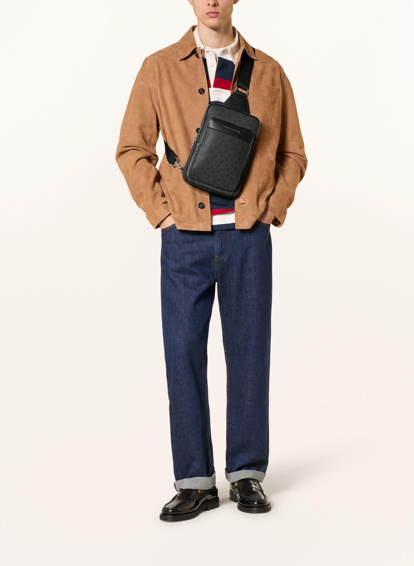 TOMMY HILFIGER Schoudertas FLAG: ZWART