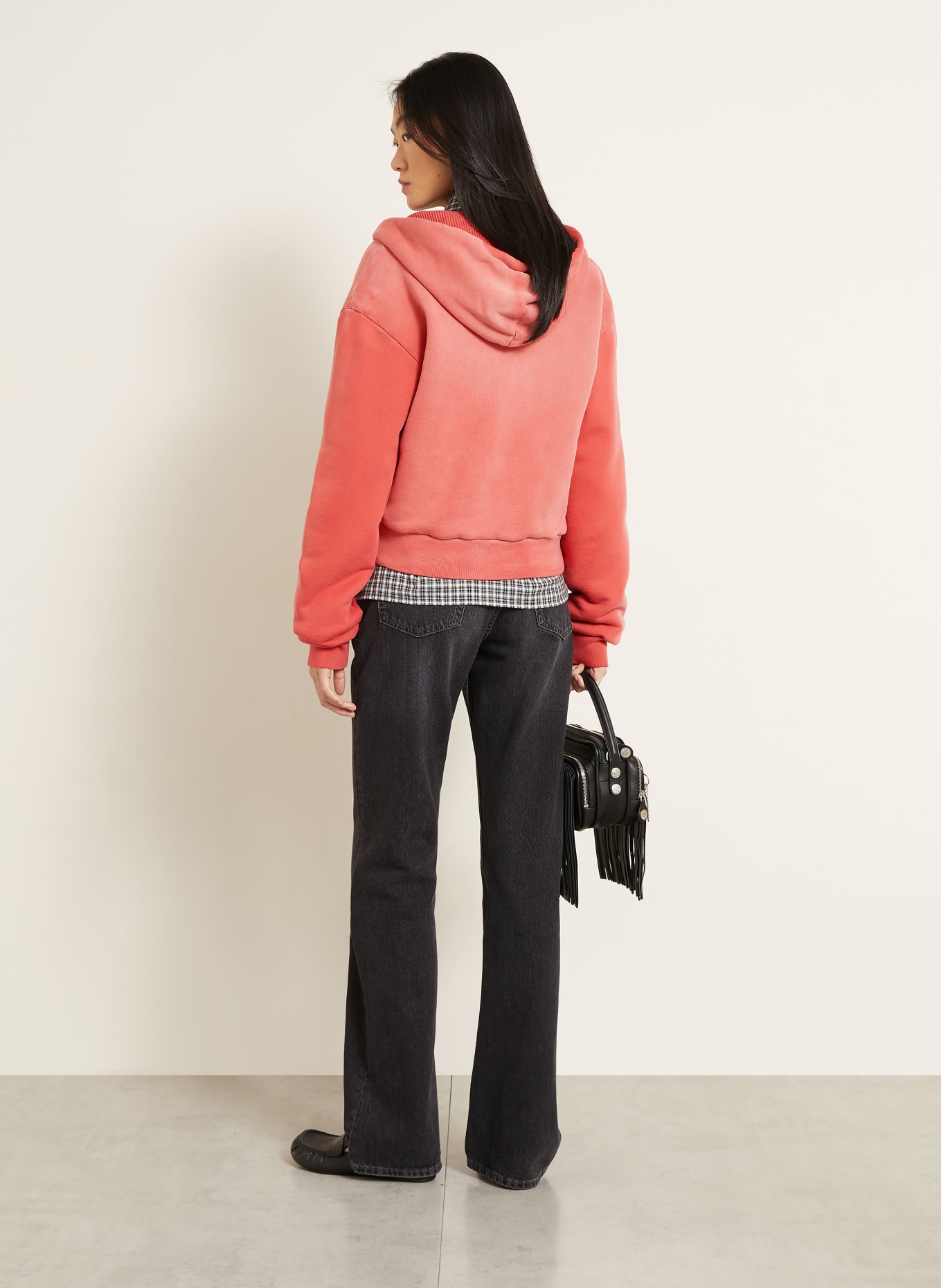 Acne Studios Veste en molleton: ROUGE CLAIR