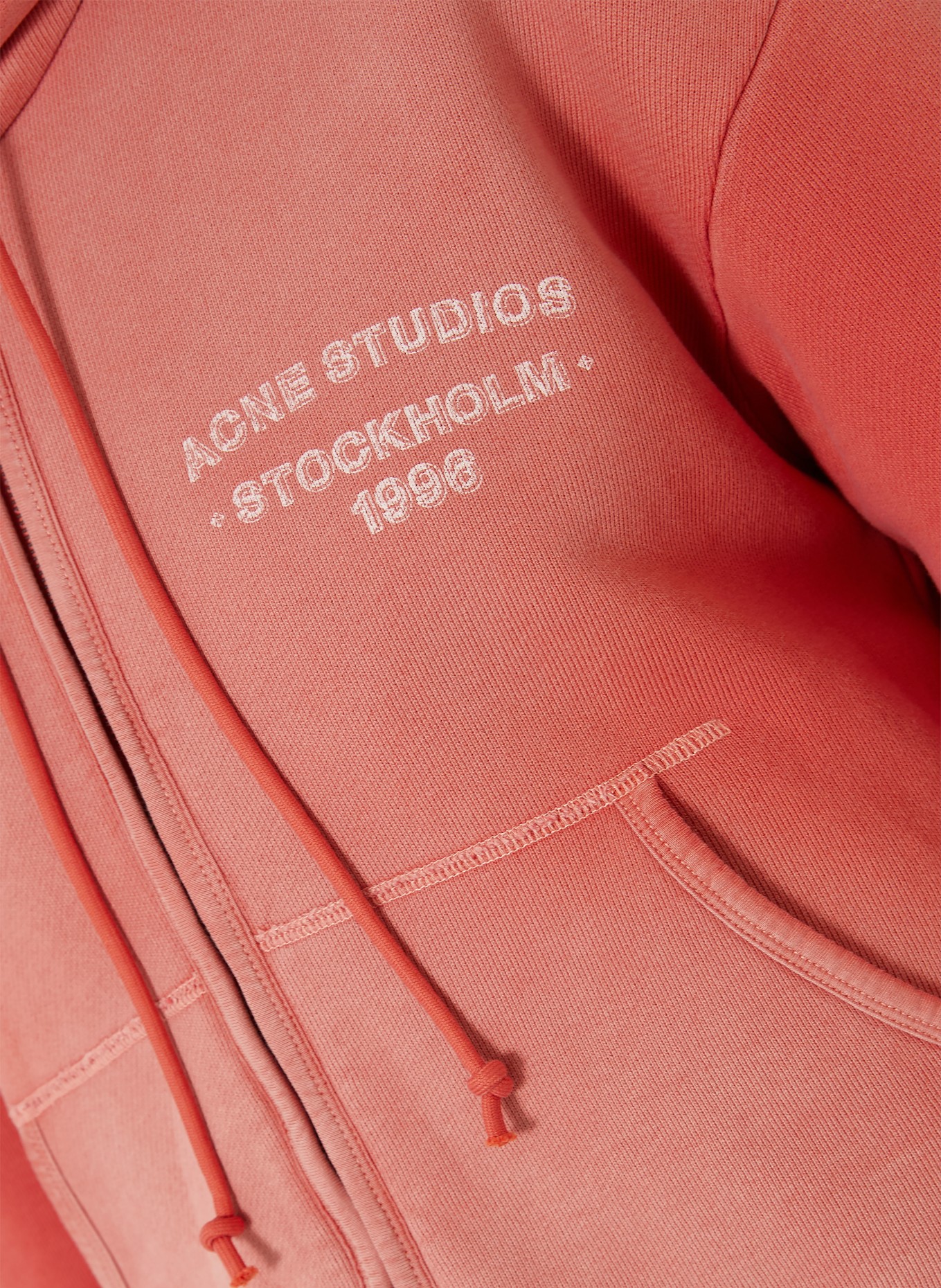 Acne Studios Veste en molleton: ROUGE CLAIR