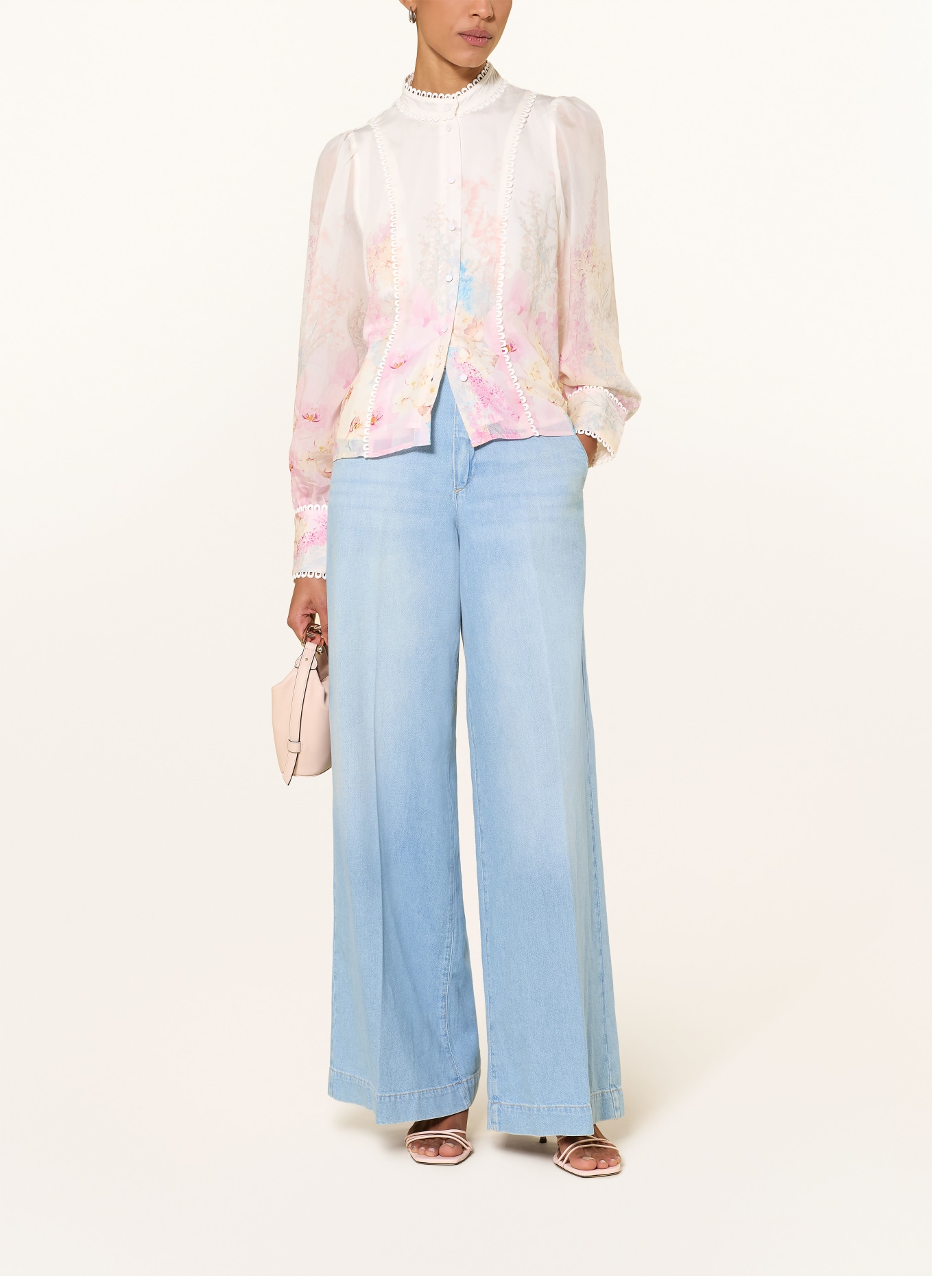 Y.A.S. Bluse: CREME / HELLROSA / HELLBLAU