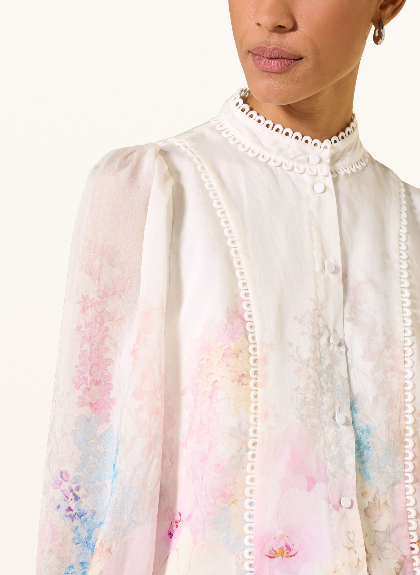 Y.A.S. Bluse: CREME / HELLROSA / HELLBLAU