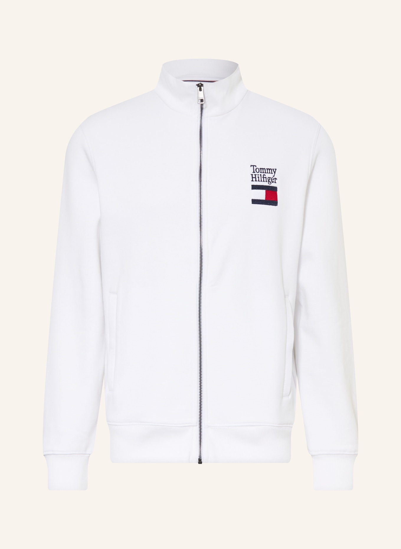 TOMMY HILFIGER mikina: BÍLÁ