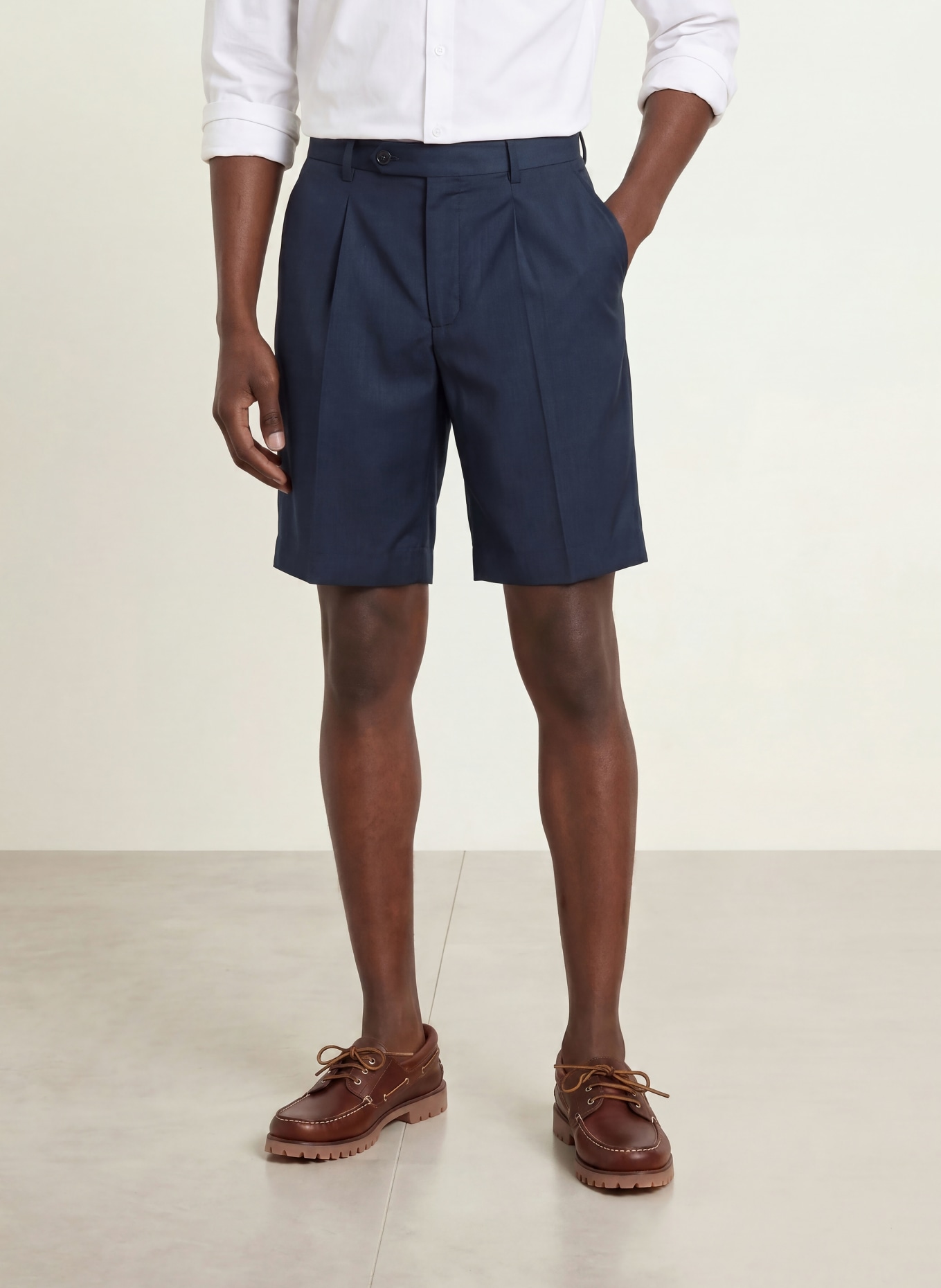 TOMMY HILFIGER Shorts Wide Fit: DONKERBLAUW