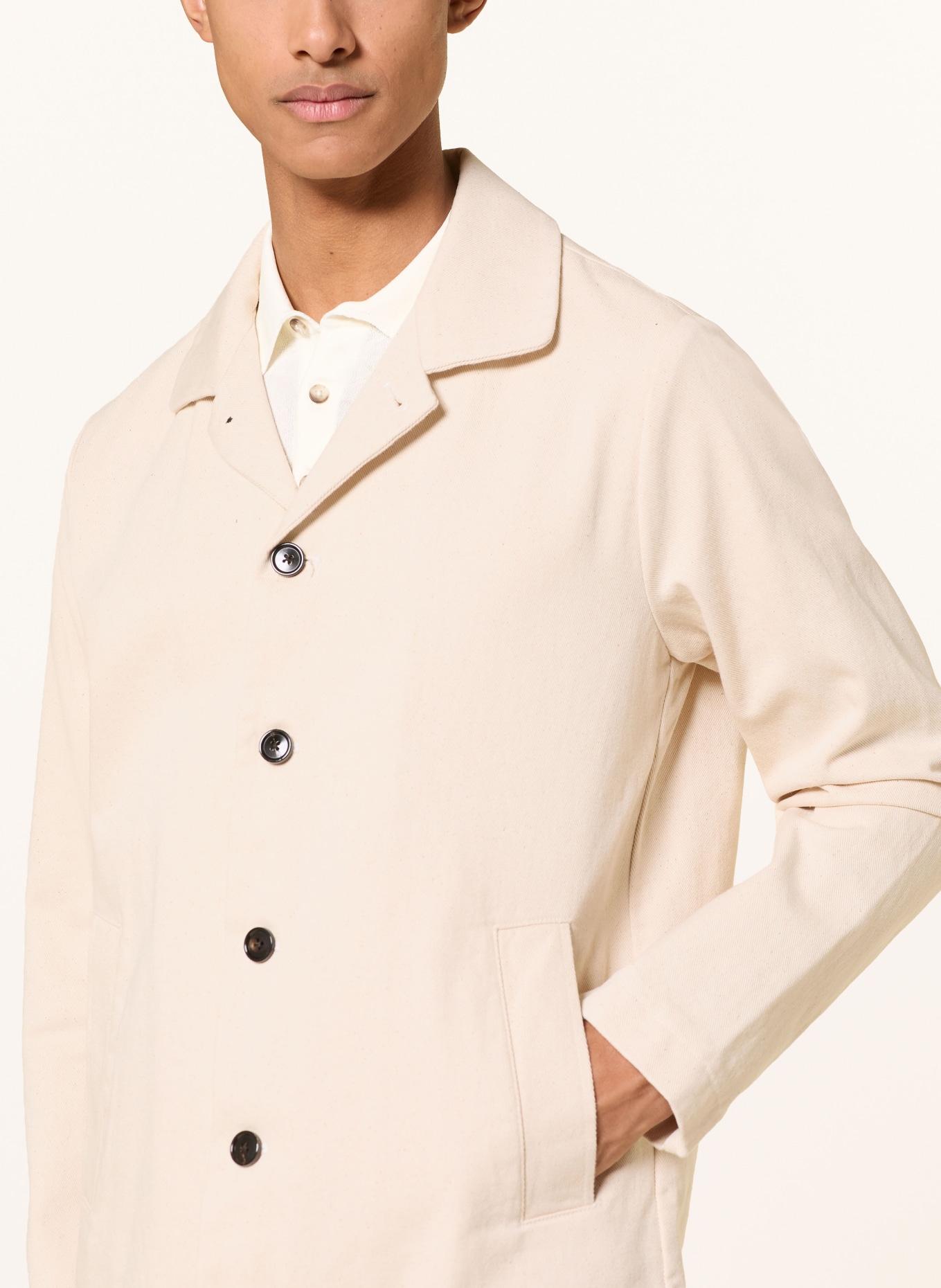 PROFUOMO Jeans-Overshirt: ECRU