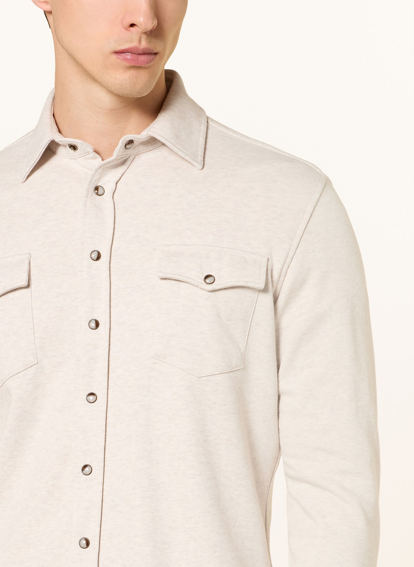 PROFUOMO Overshirt: CREME