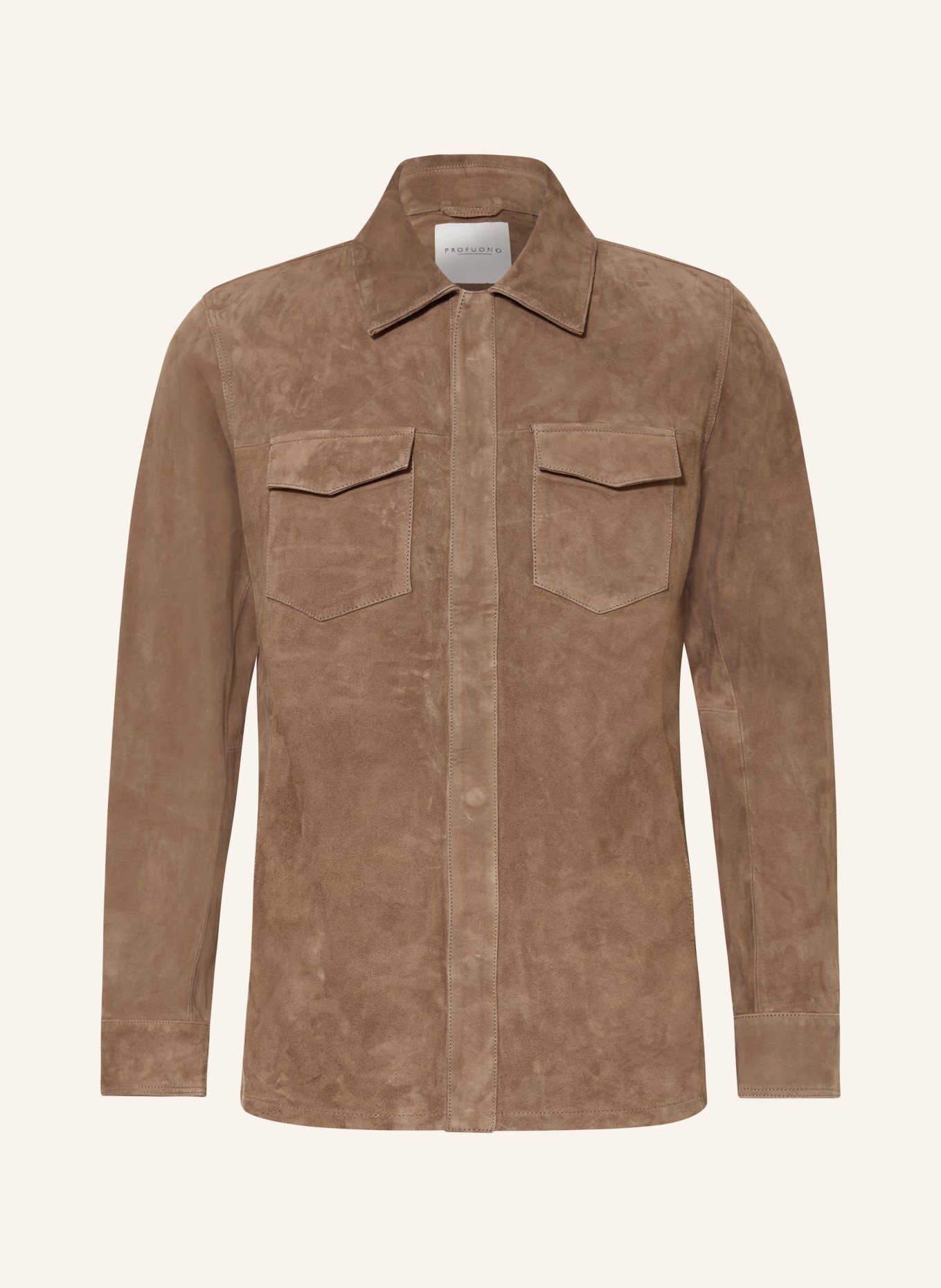 PROFUOMO Leder-Overjacket: BRAUN