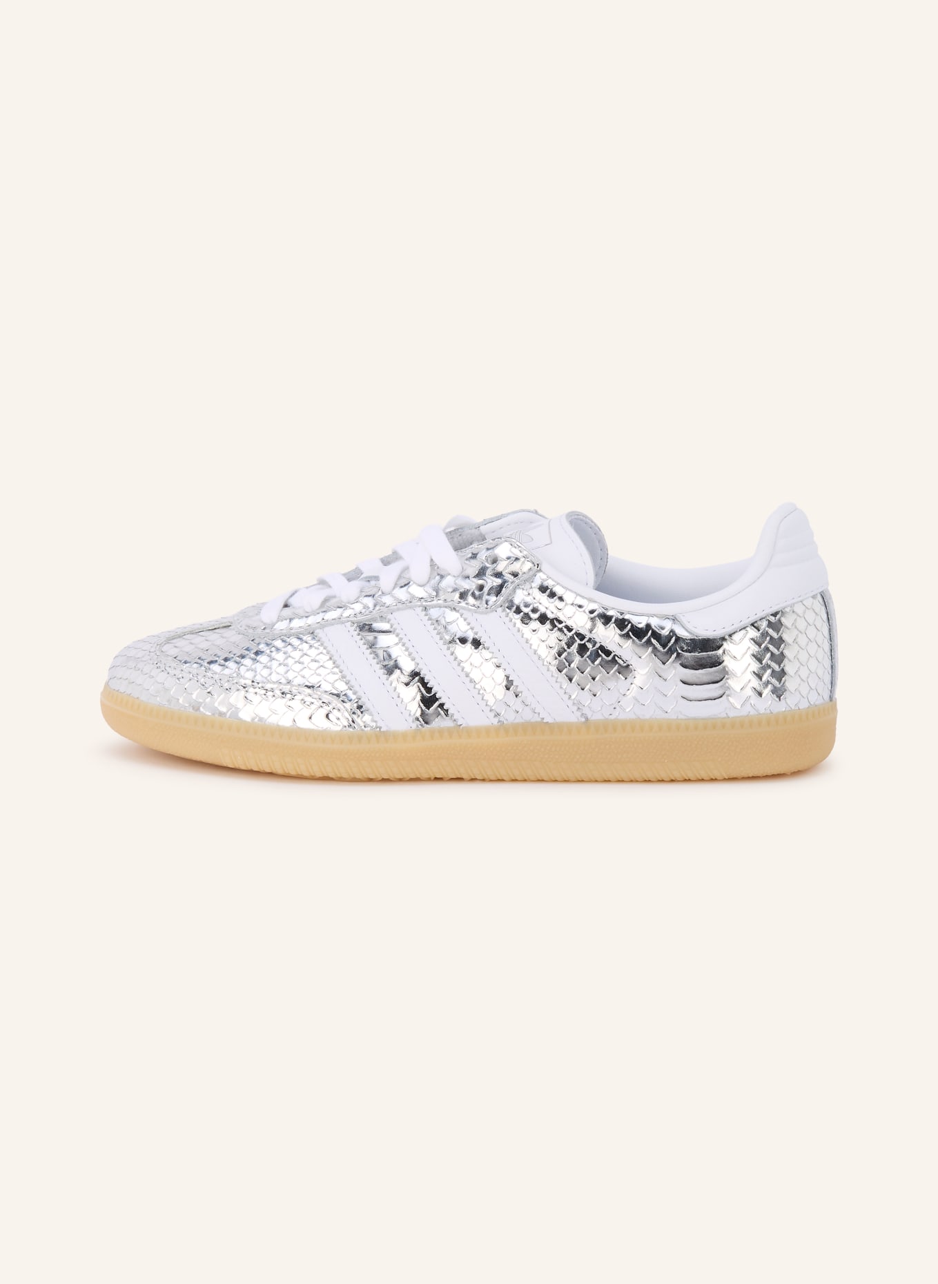 adidas Originals SAMBA OG Sneakers: SILVER / WHITE