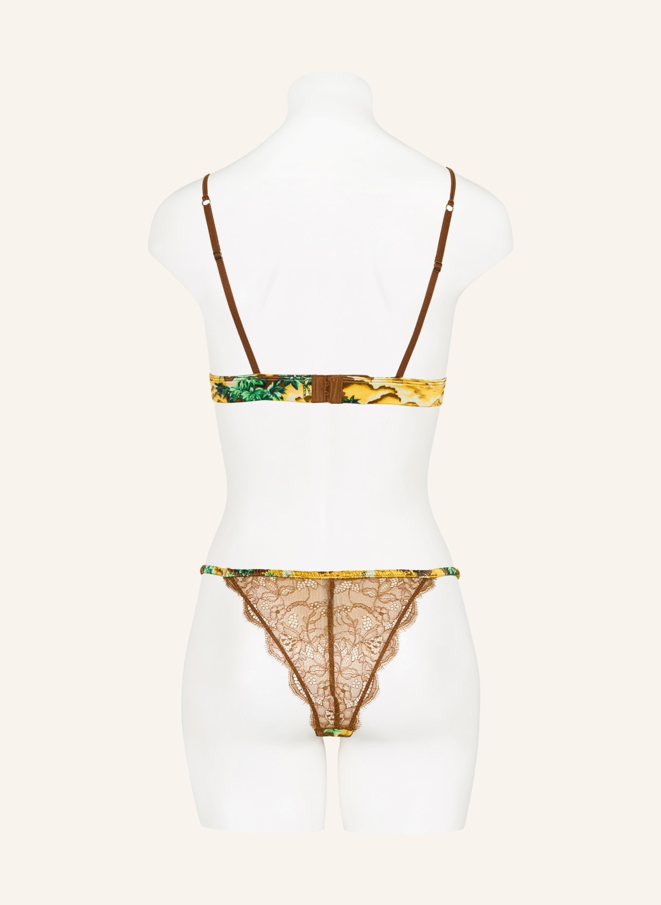 LOVE Stories String CHARLOTTE: MARRON / JAUNE / VERT