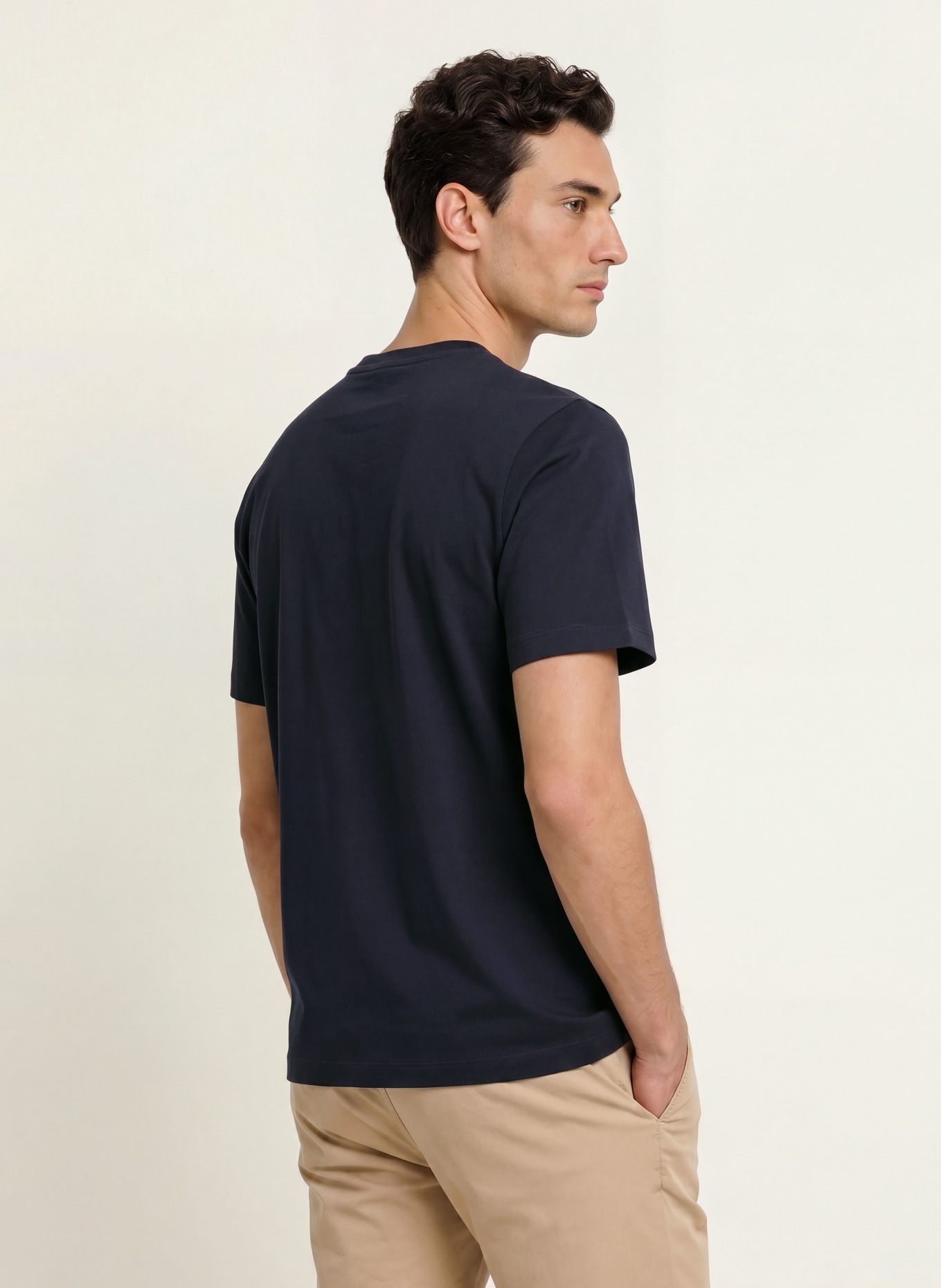 seidensticker T-shirt: DONKERBLAUW