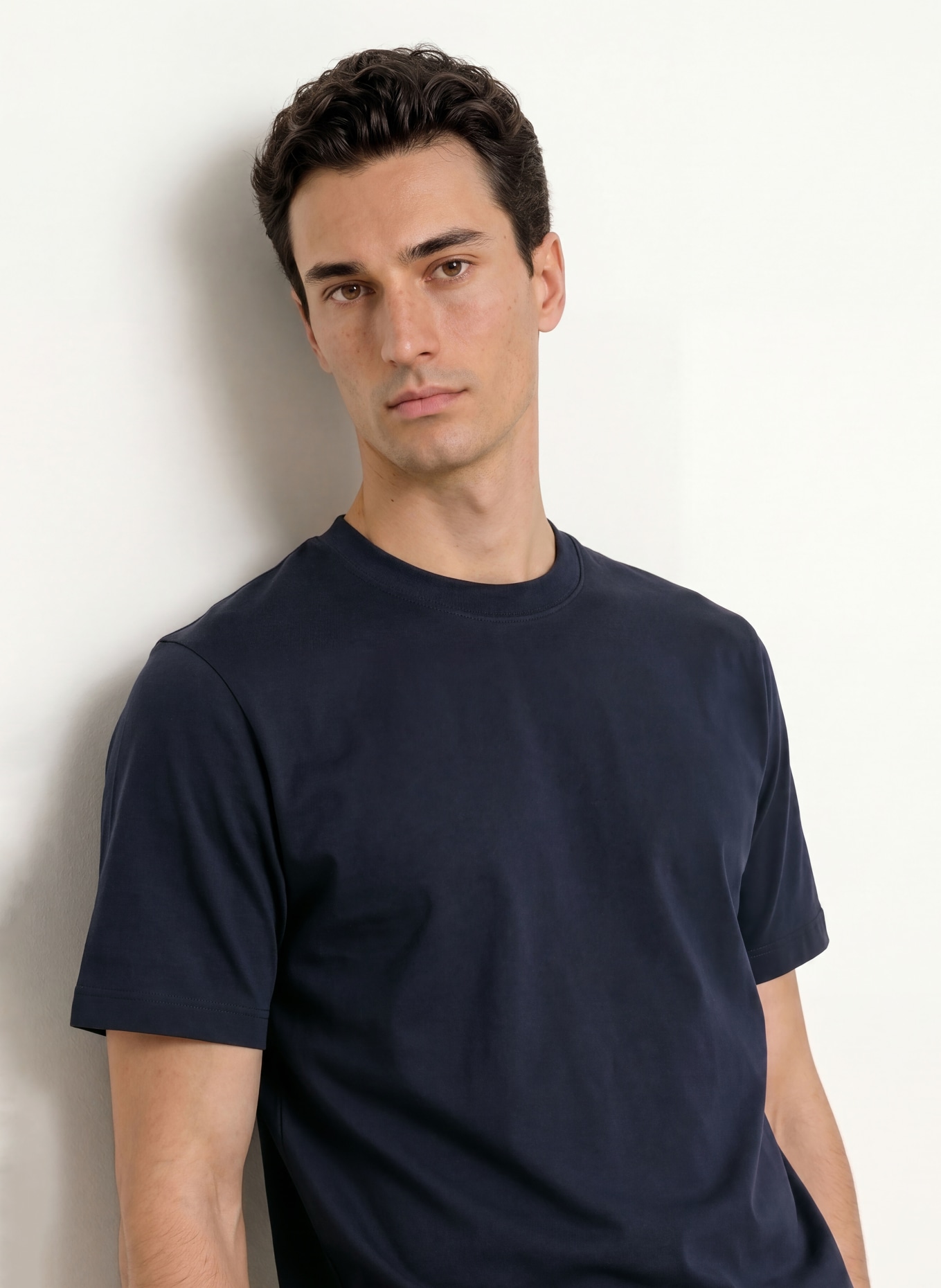 seidensticker T-shirt: DONKERBLAUW