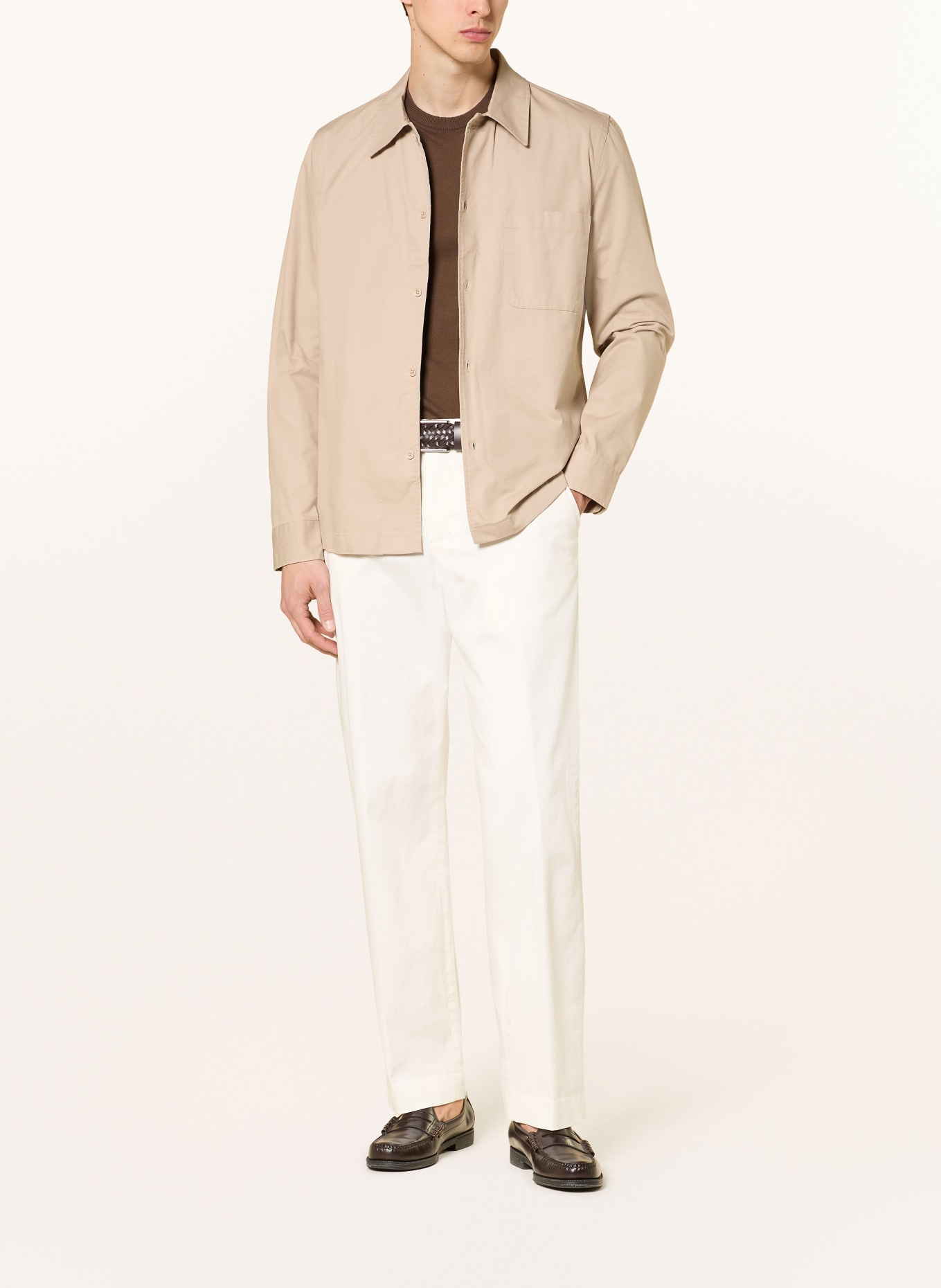 seidensticker Overshirt: BEIGE