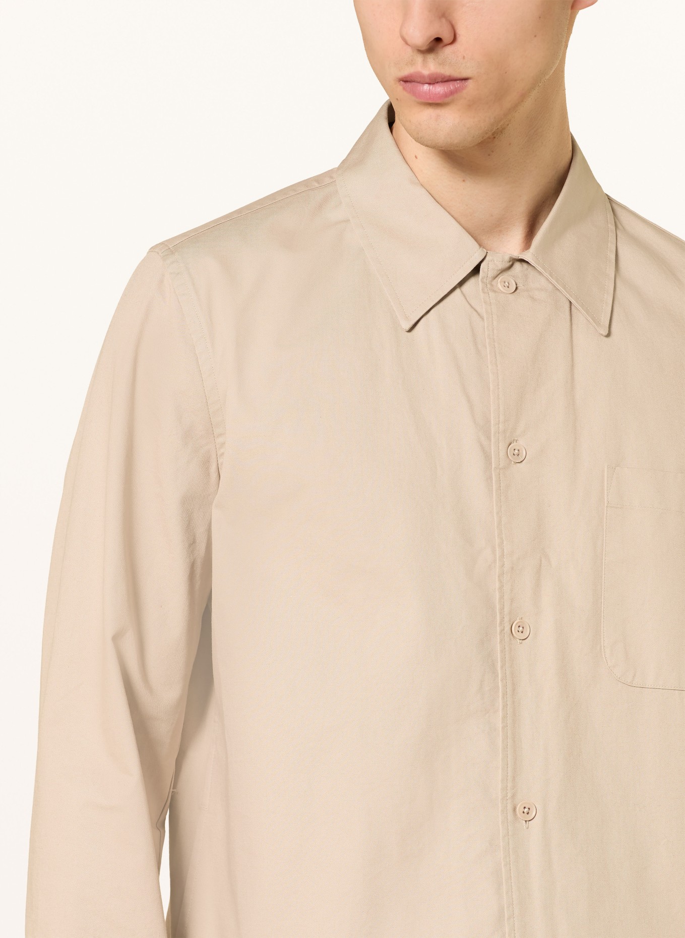seidensticker Overshirt: BEIGE