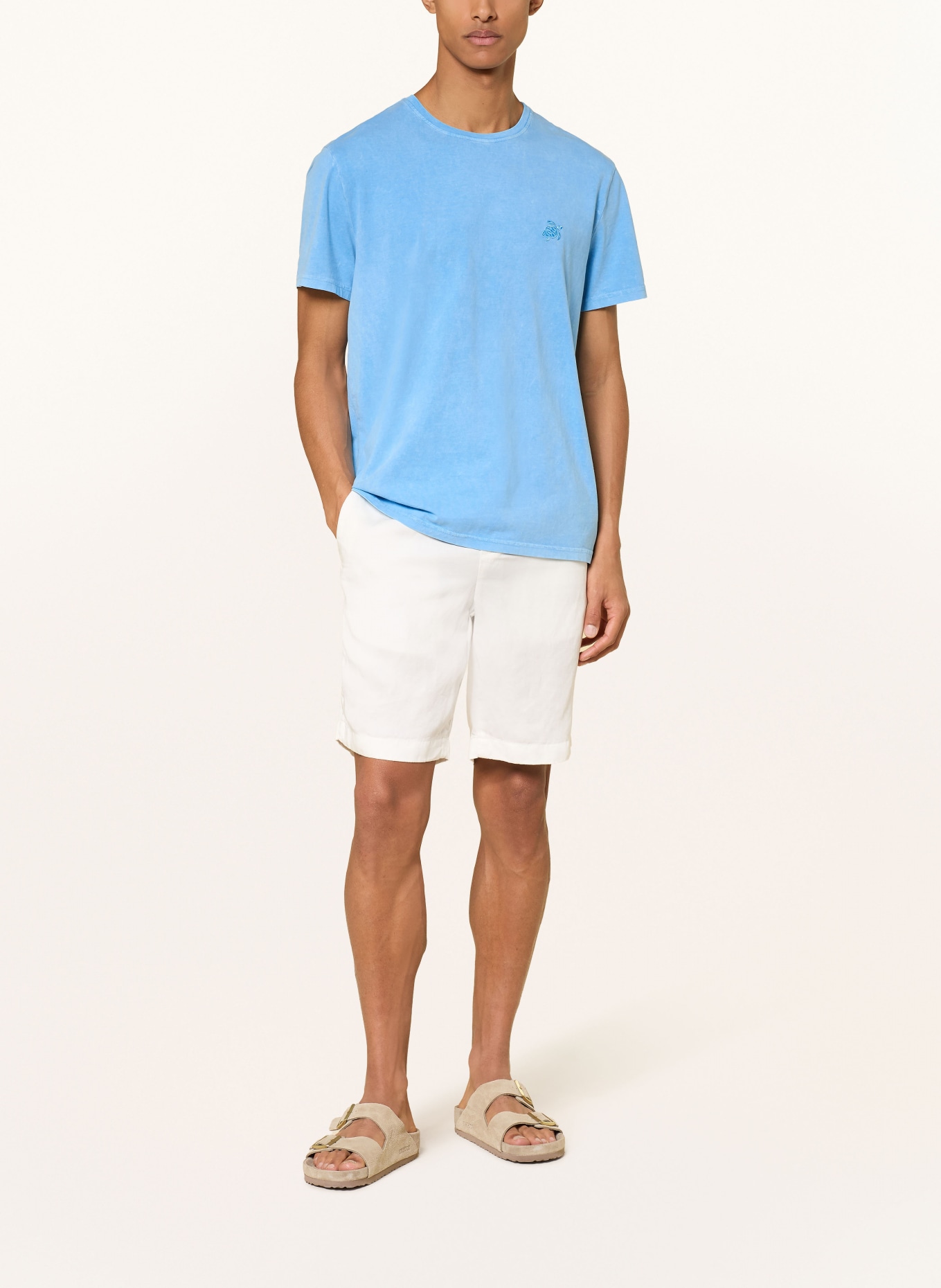 VILEBREQUIN T-shirt TANGI: LYSEBLÅ