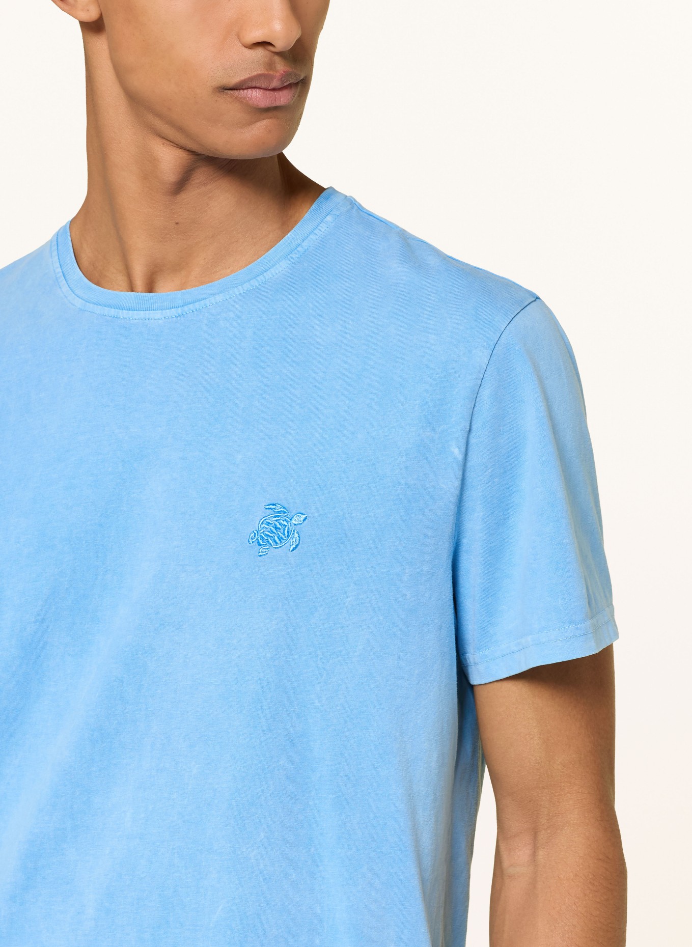 VILEBREQUIN T-shirt TANGI: LYSEBLÅ