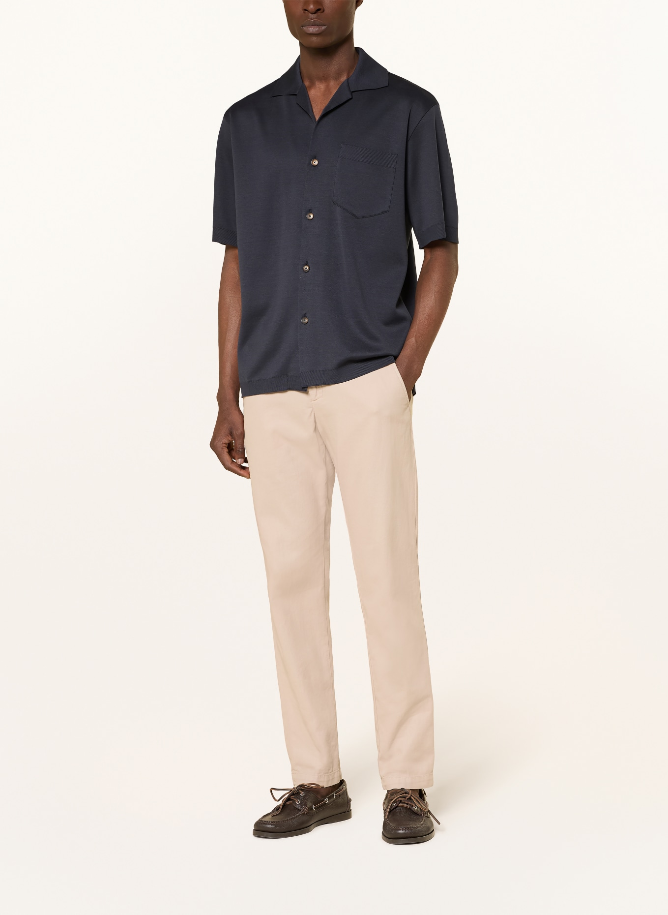HERNO Koszula wypoczynkowa Comfort Fit: GRANATOWY
