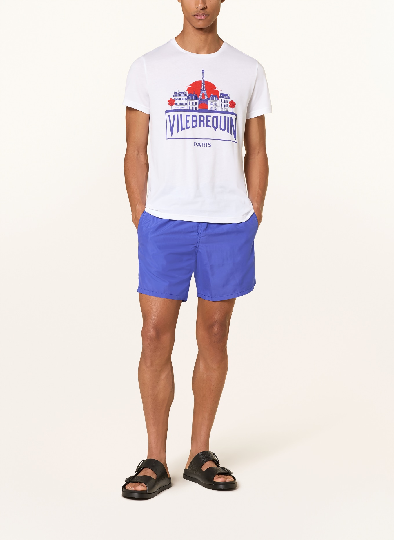 VILEBREQUIN T-Shirt: WEISS / LILA / ROT
