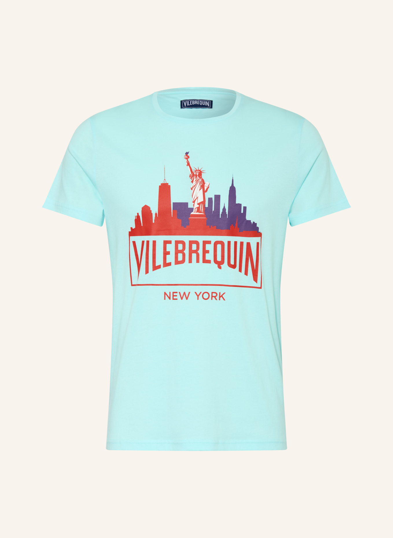 VILEBREQUIN T-Shirt: TÜRKIS / LILA / ROT