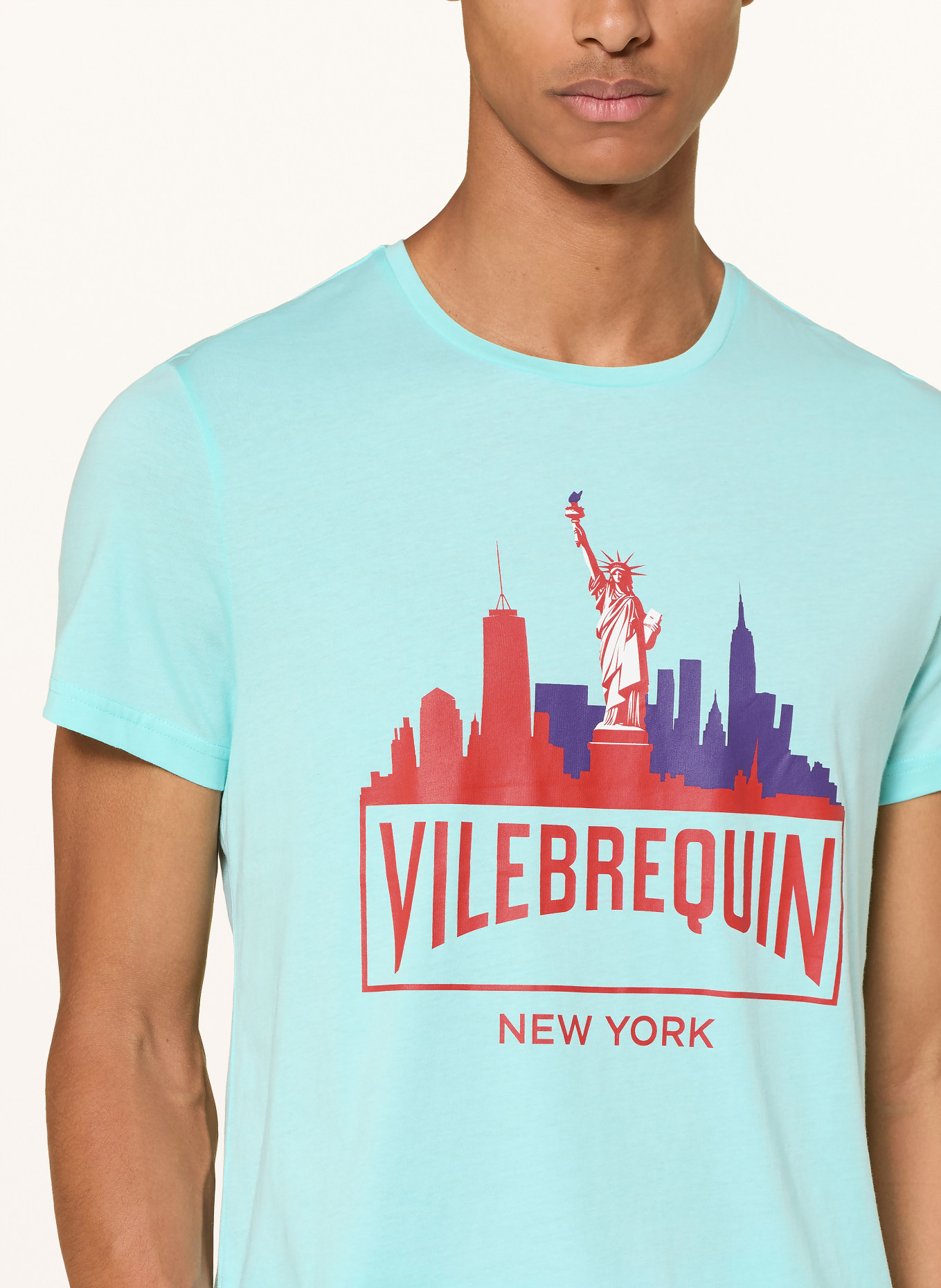 VILEBREQUIN T-Shirt: TÜRKIS / LILA / ROT