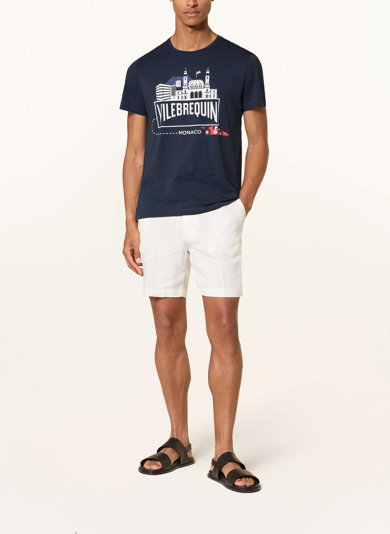 VILEBREQUIN T-Shirt: DUNKELBLAU / ROT / WEISS