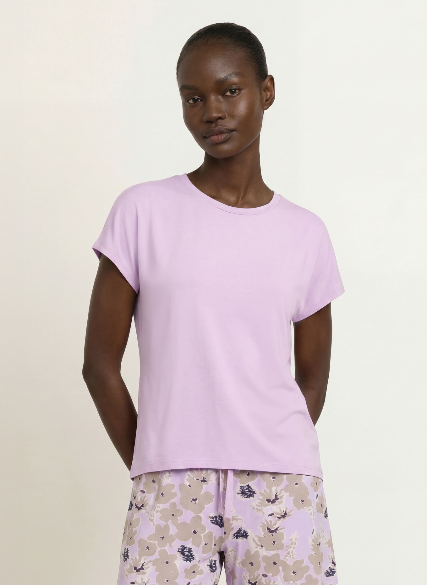 SCHIESSER Schlafshirt: HELLLILA