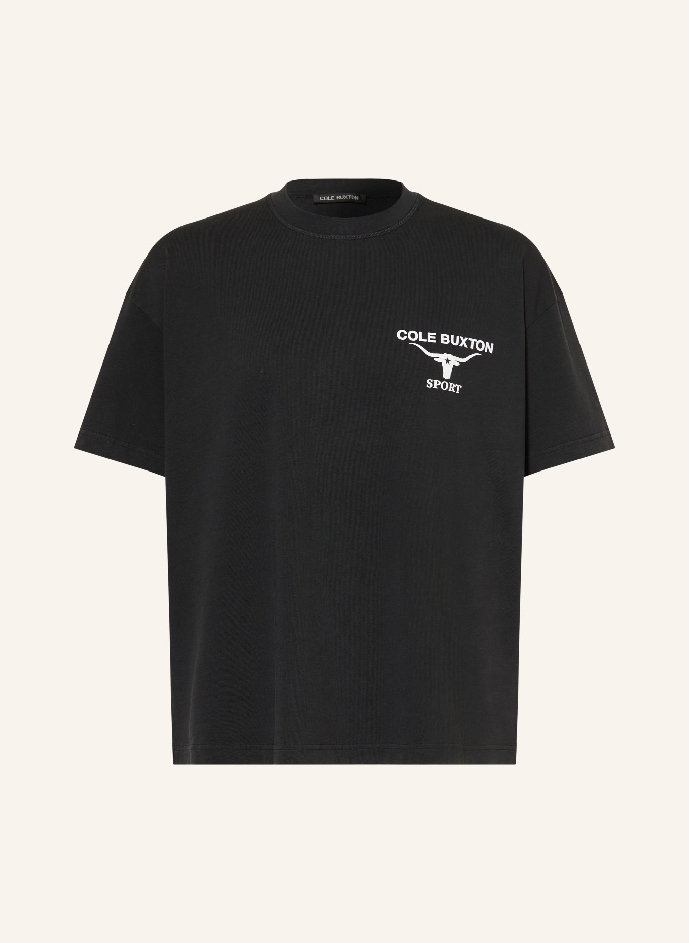 COLE BUXTON T-shirt LONGHORN: NOIR