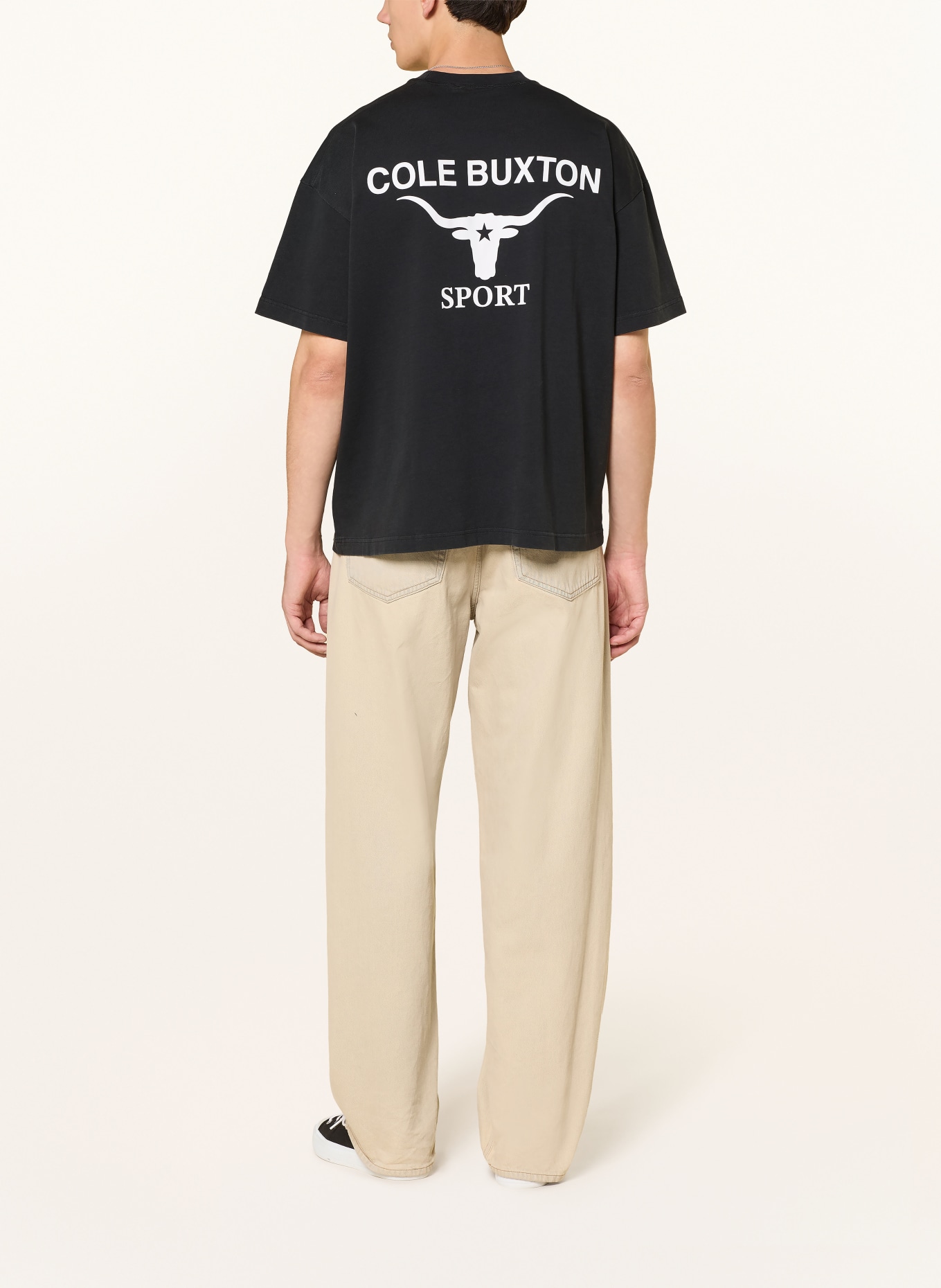 COLE BUXTON T-shirt LONGHORN: NOIR