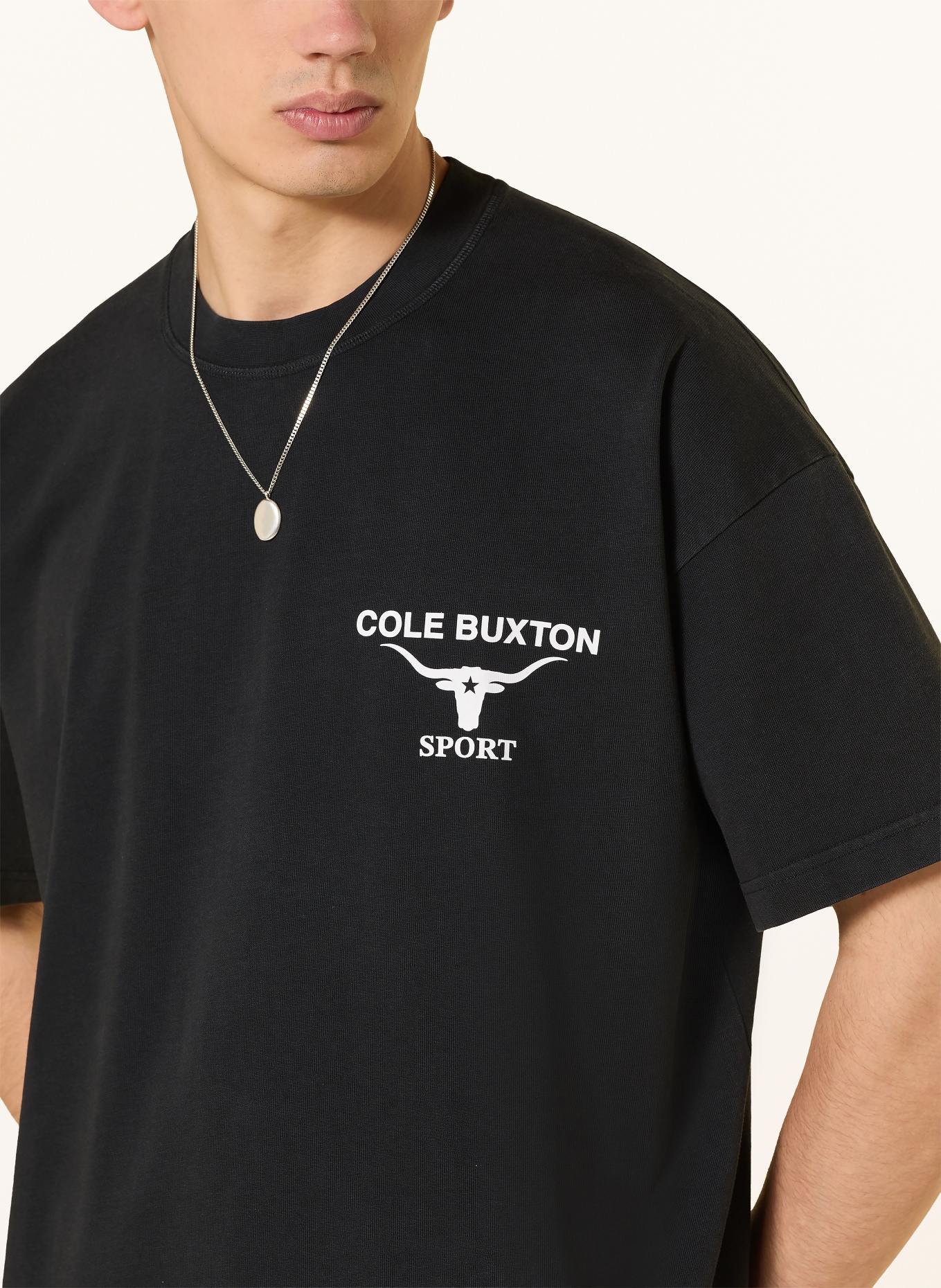 COLE BUXTON T-shirt LONGHORN: NOIR