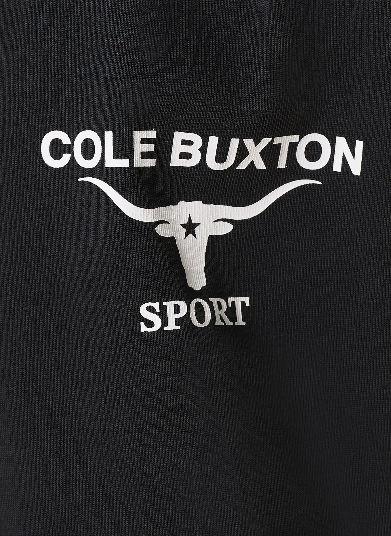 COLE BUXTON T-shirt LONGHORN: NOIR