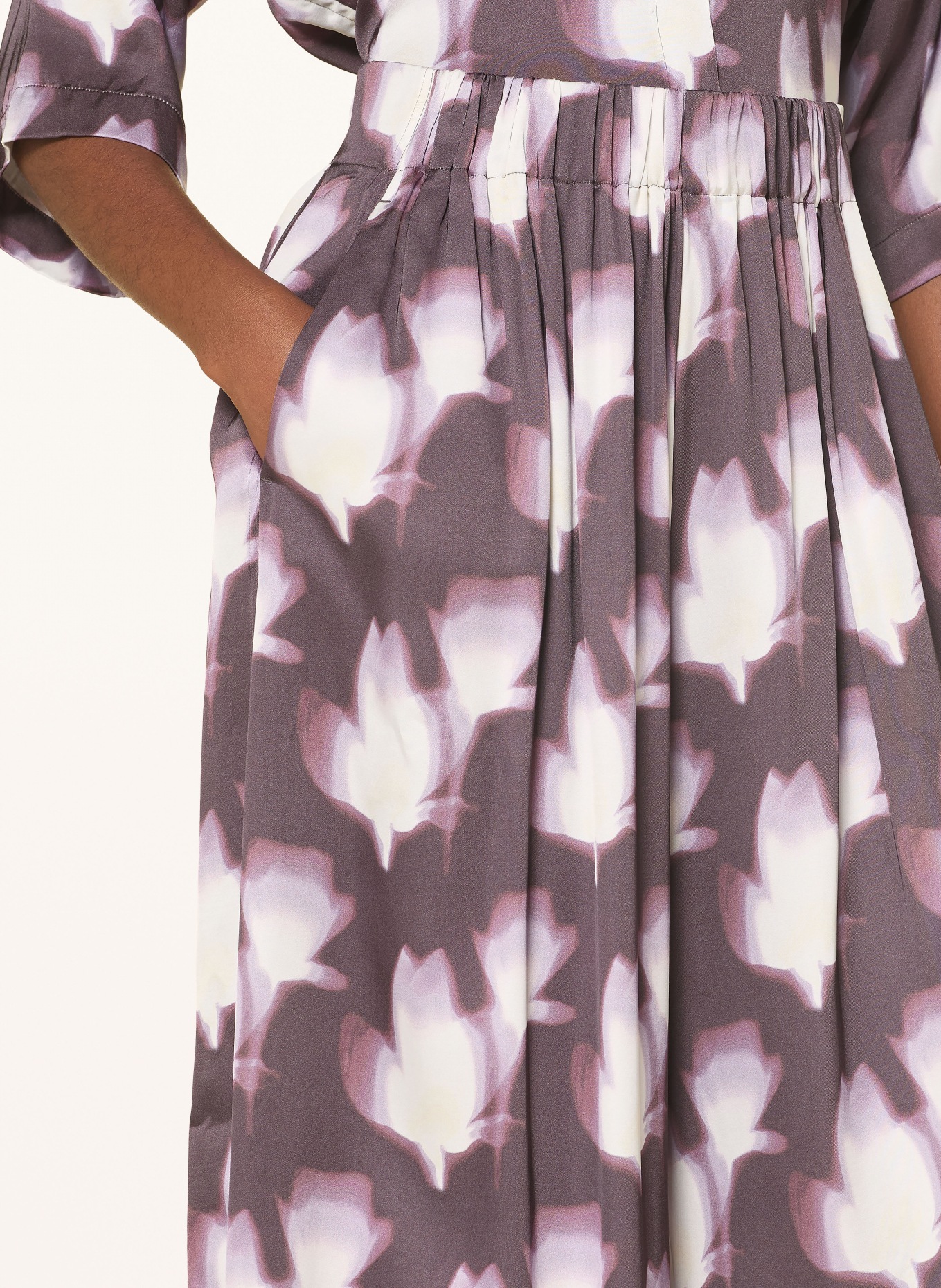 BOSS TALINI Satin Culottes: DUSKY PINK / ROSE / CREAM