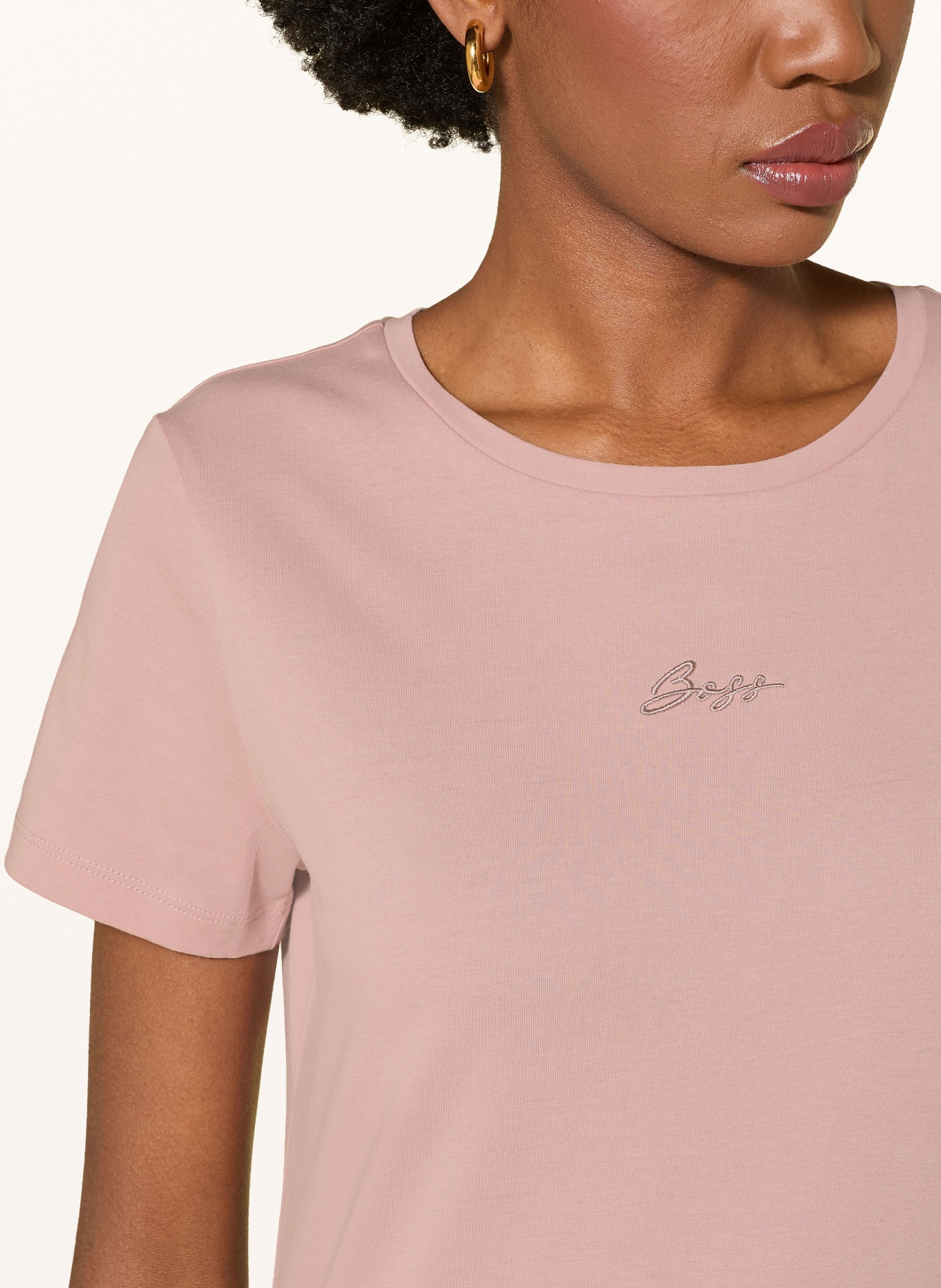 BOSS T-shirt ELOVE: ROSÉ