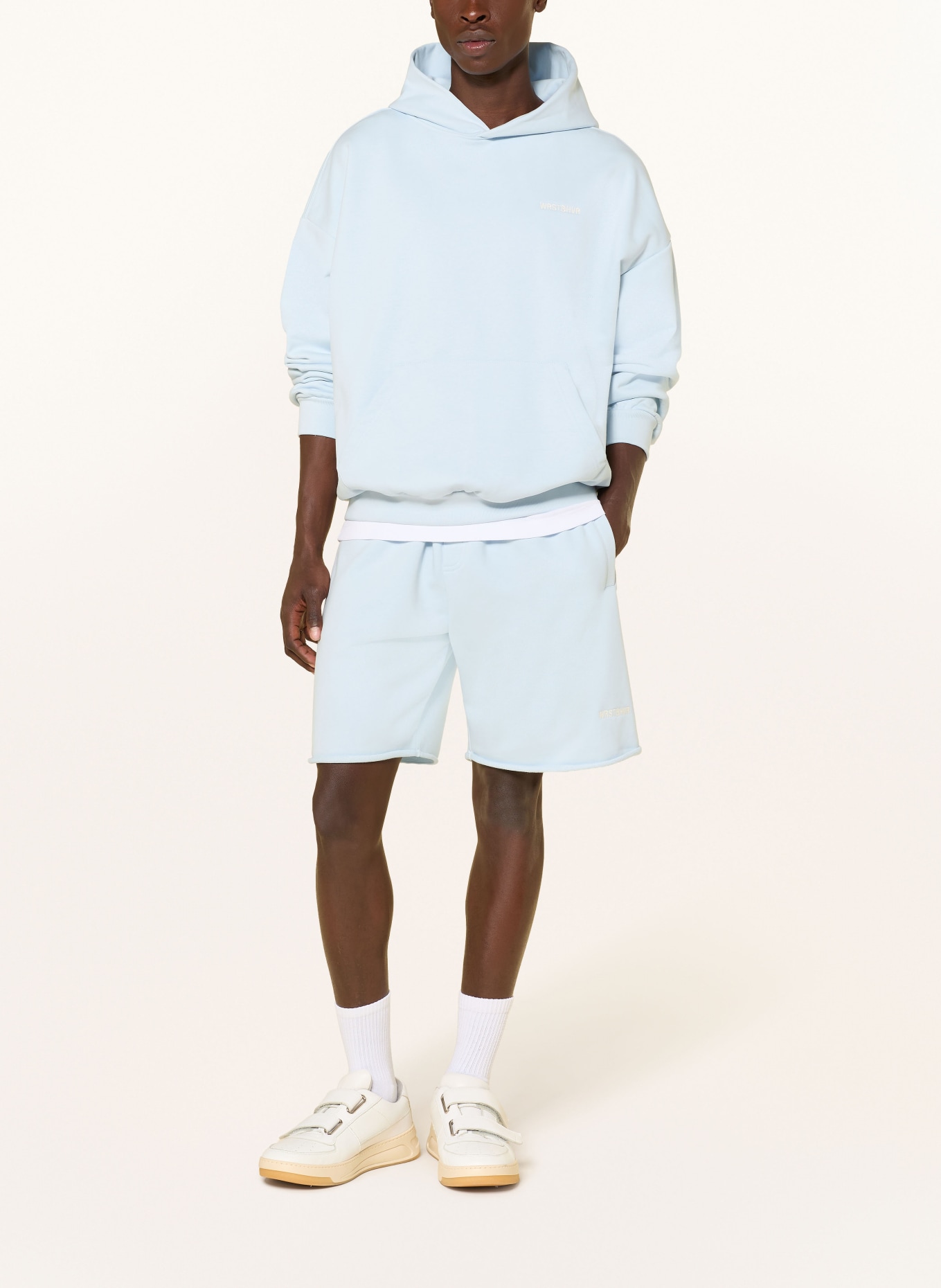 WRSTBHVR ITO Sweat Shorts: LIGHT BLUE