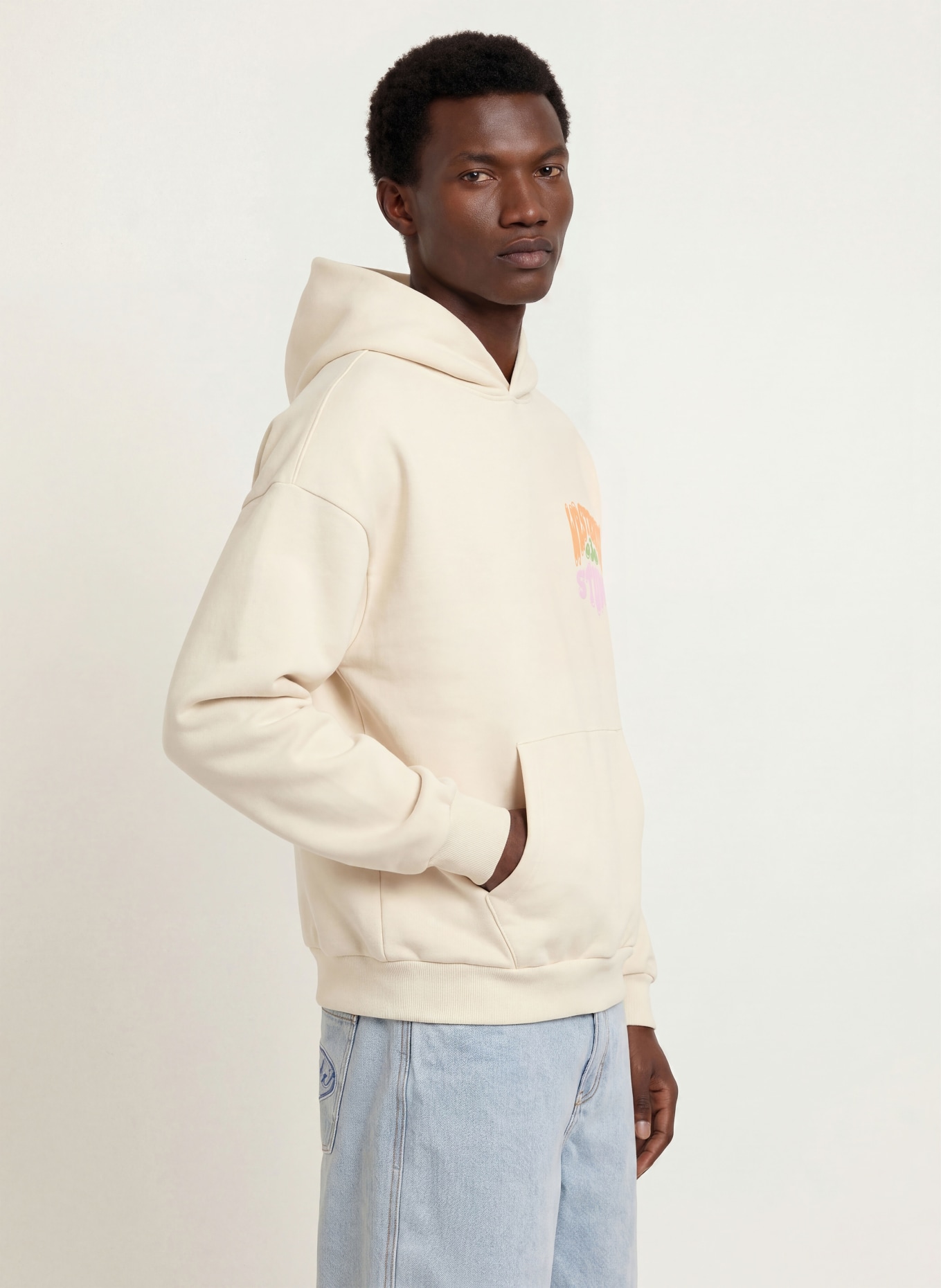 WRSTBHVR FLYNN Hoodie: CREAM