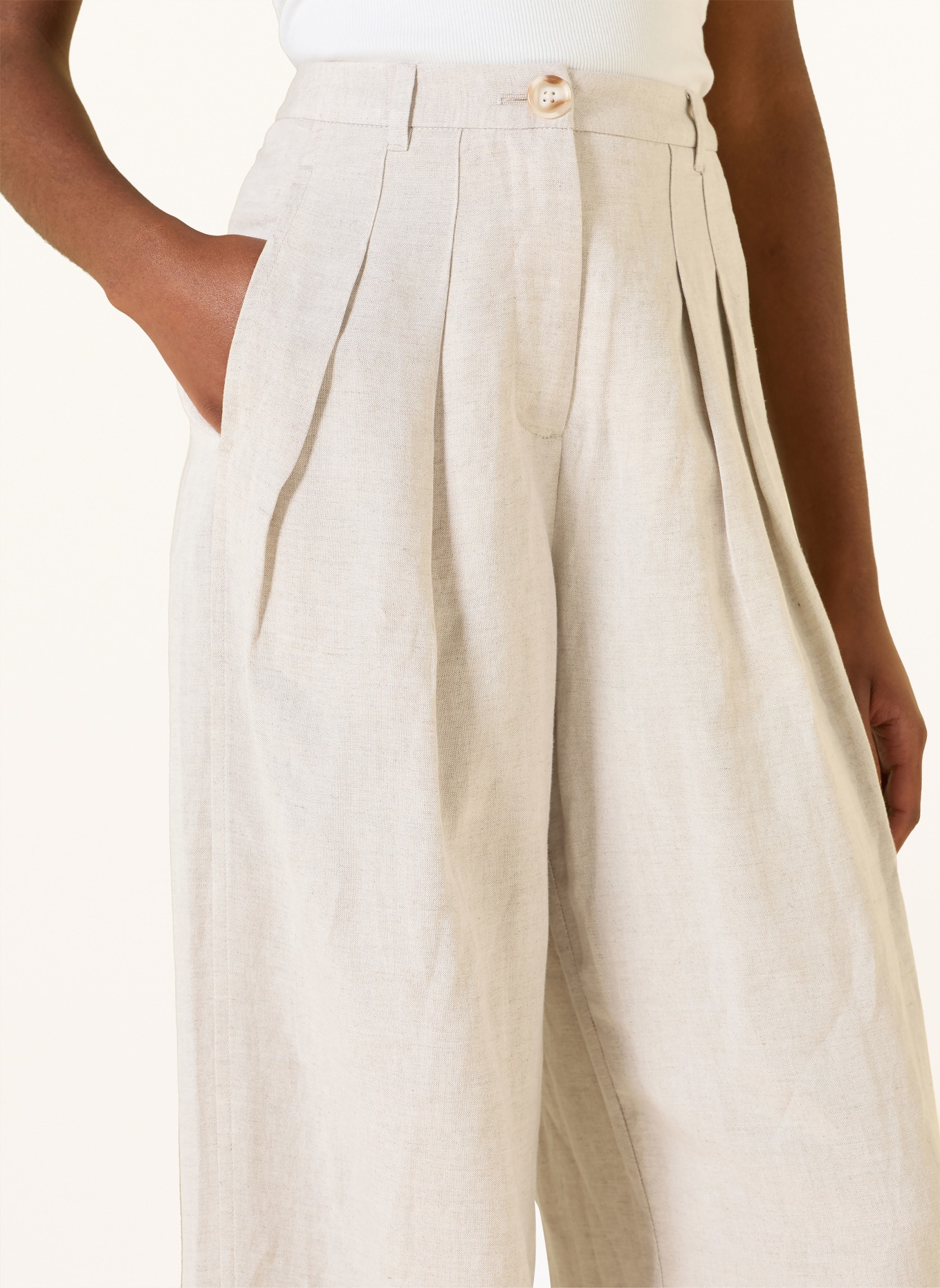 LEZU Marlenehose ADA: HELLGRAU