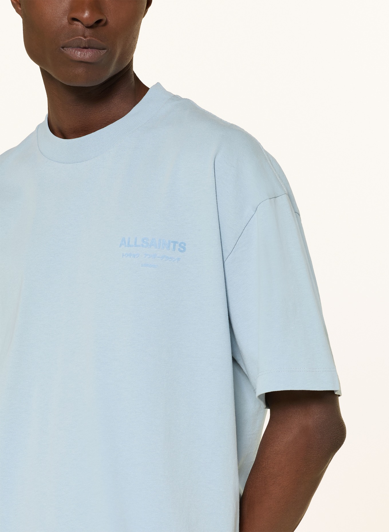 ALLSAINTS T-Shirt XANDER: HELLBLAU