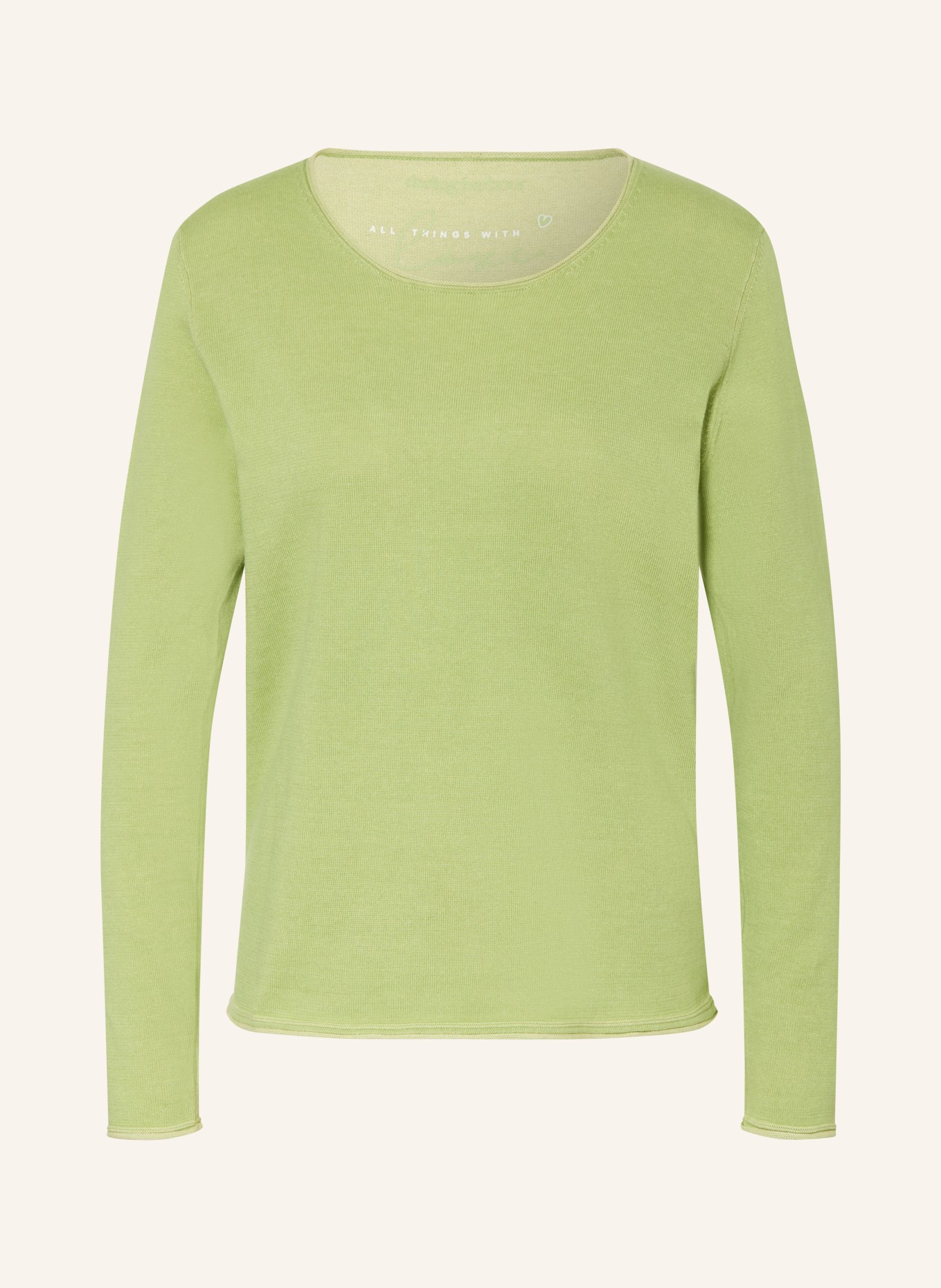 darling harbour trui: sage /lemon