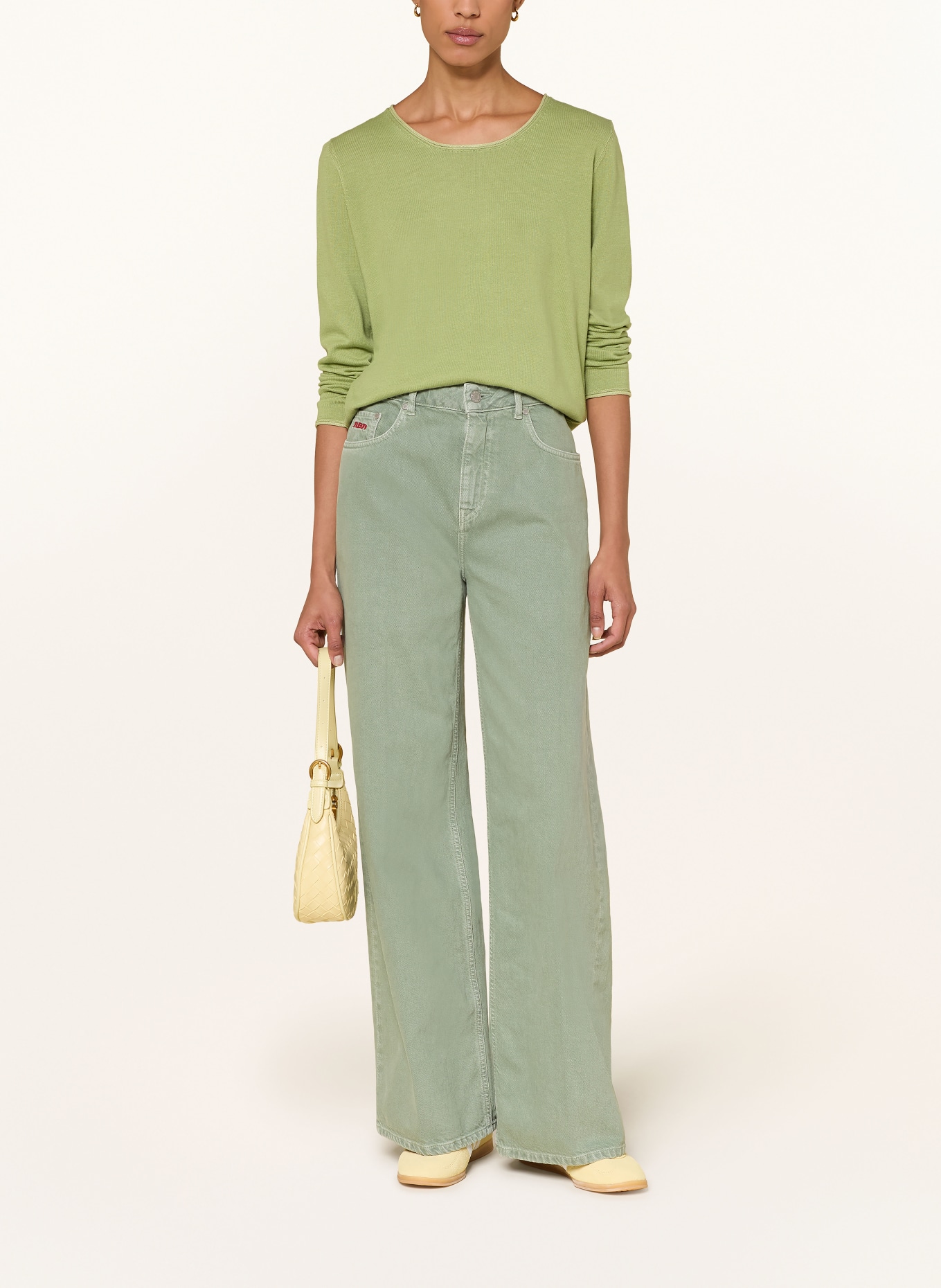 darling harbour trui: sage /lemon