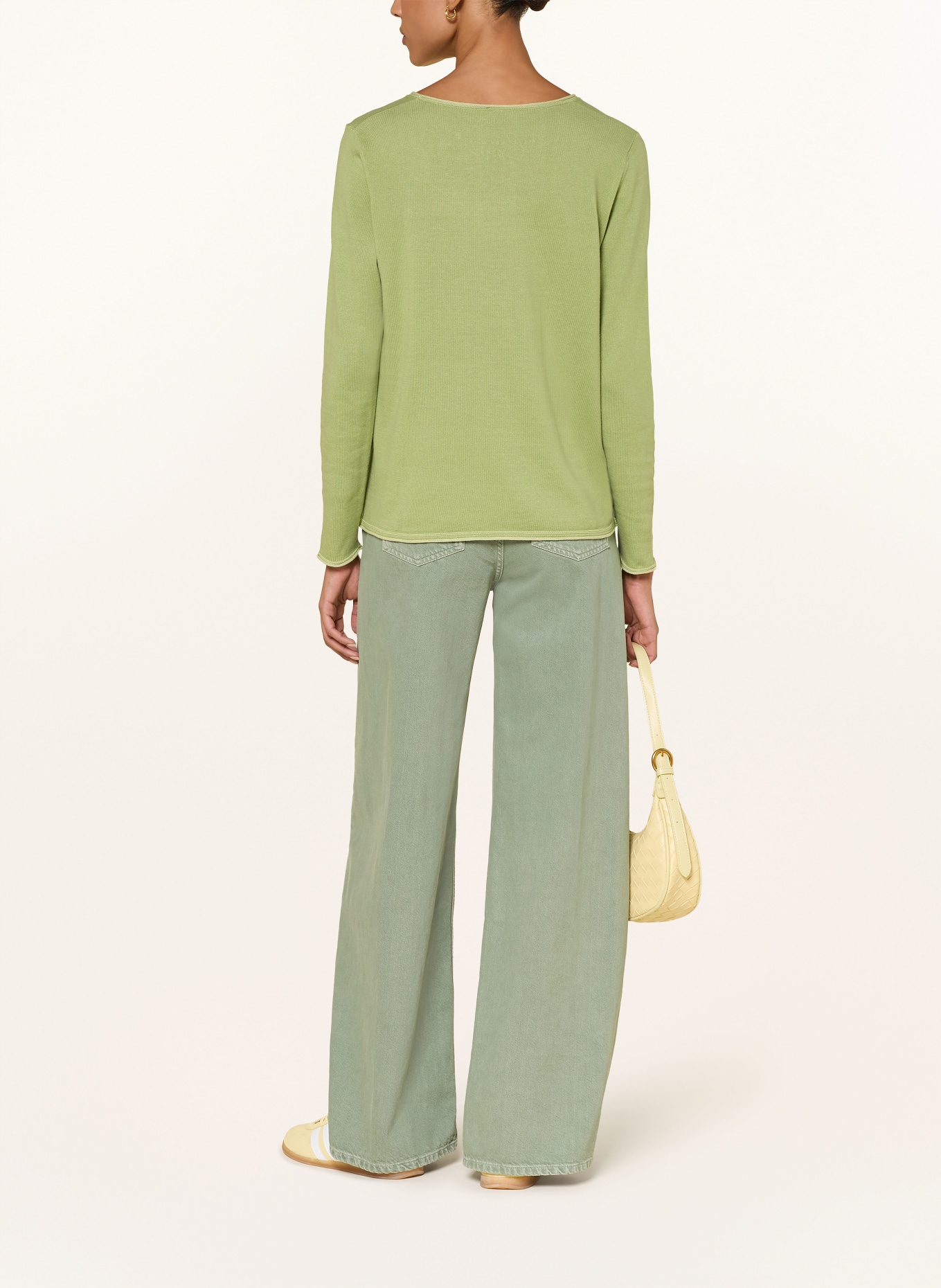 darling harbour trui: sage /lemon