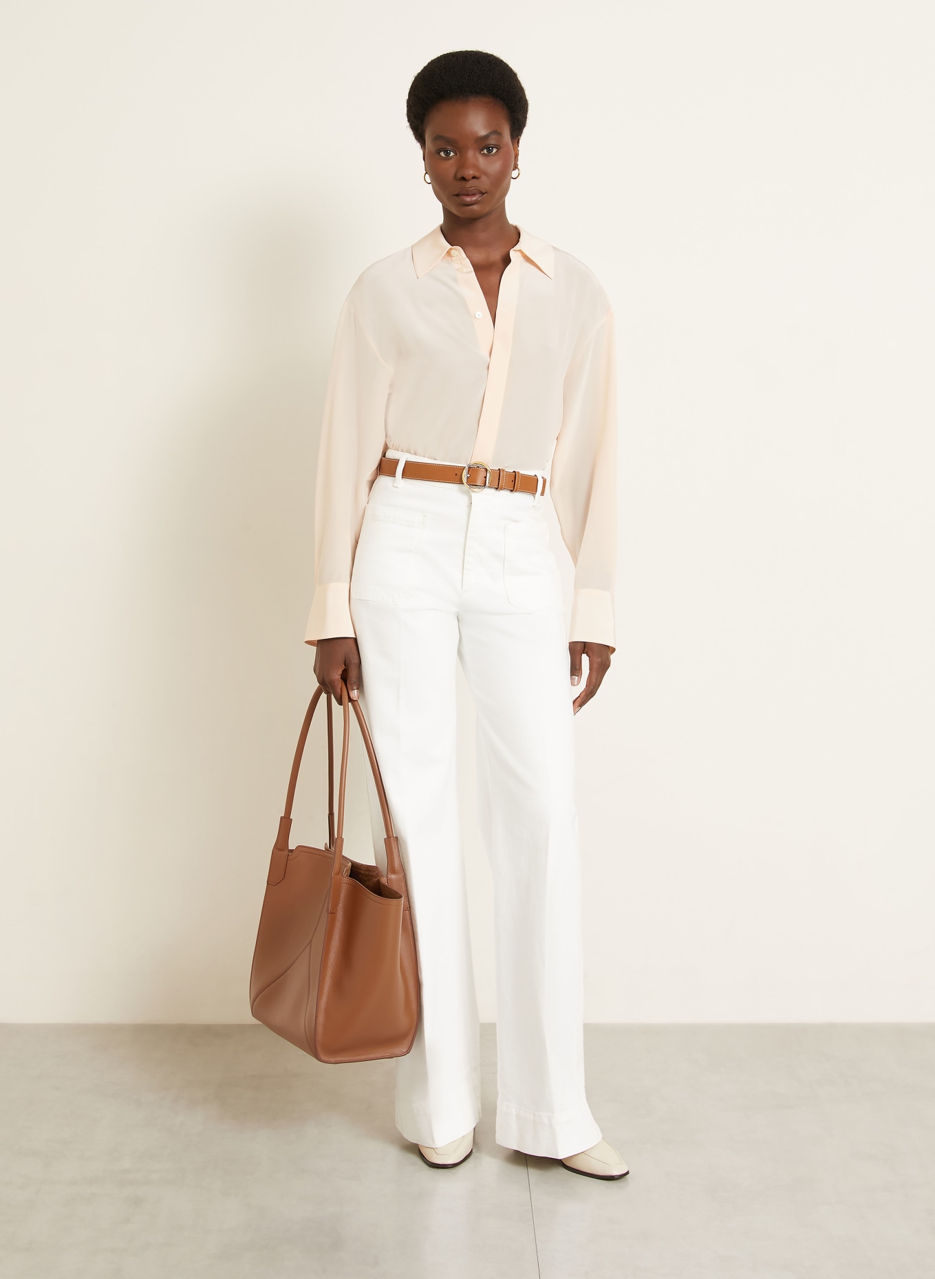 VICTORIA BECKHAM Shopper VICTORIA SMALL: BRUN