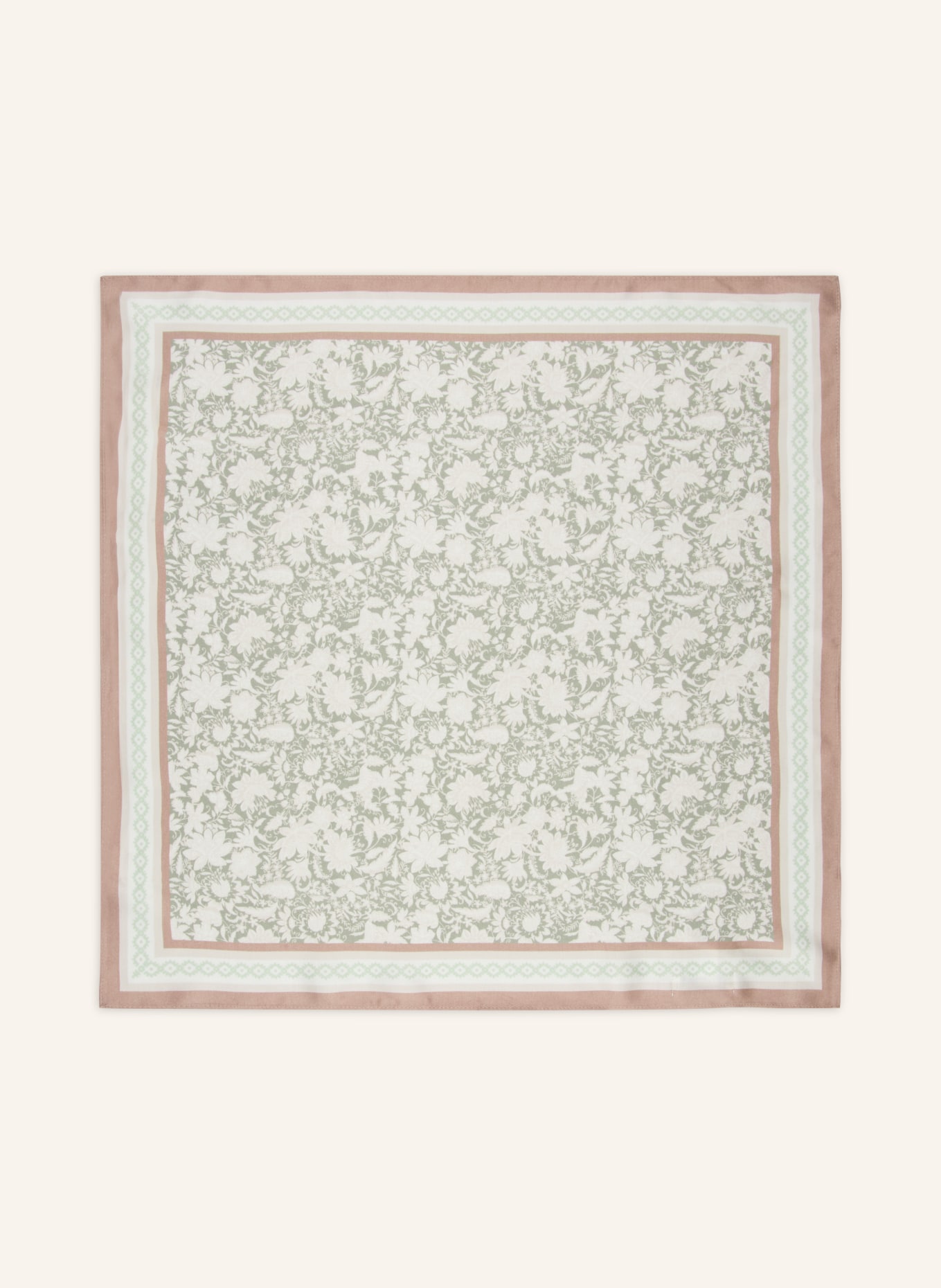 Marc O'Polo Scarf: GREEN / CAMEL / WHITE