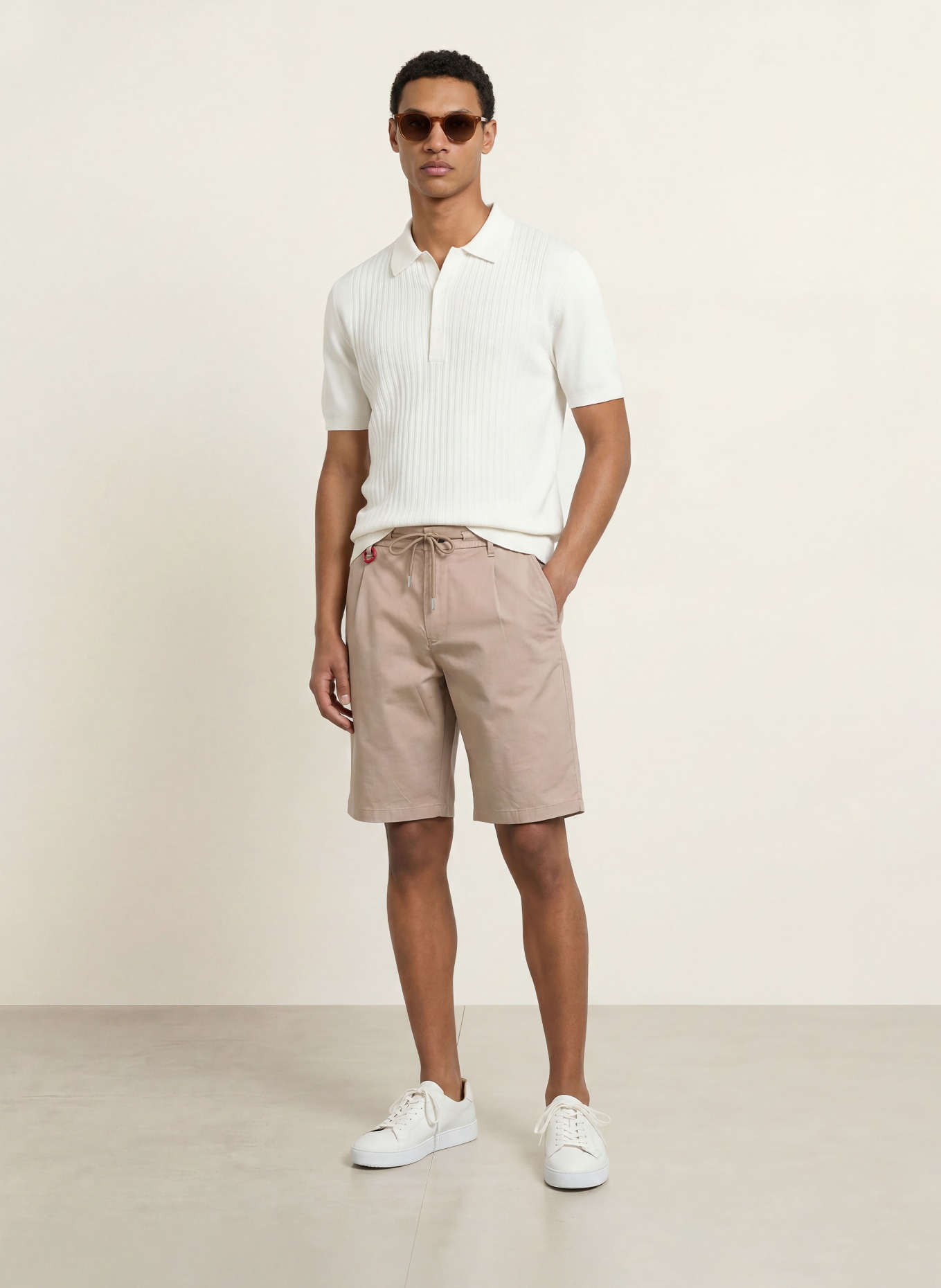 JOOP! JEANS Short RUBY coupe classique: BEIGE